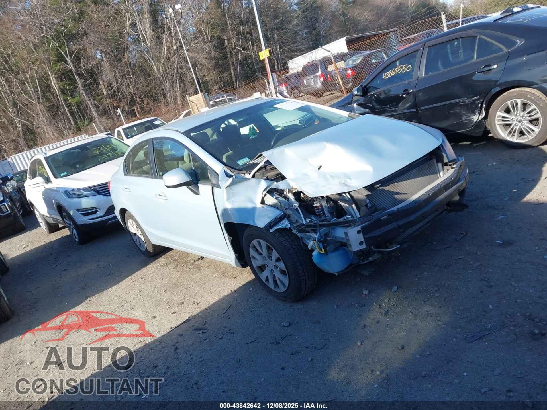 HONDA CIVIC 2012 - JHMFB2F57CS002550