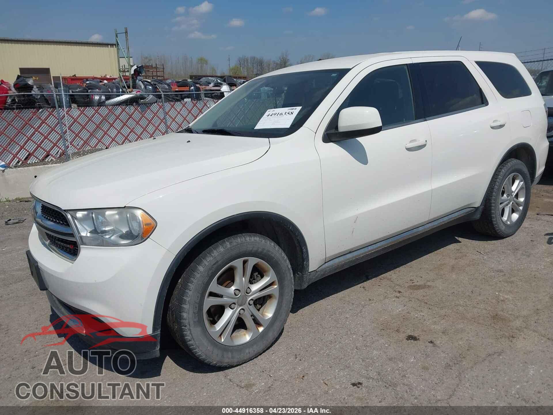 DODGE DURANGO 2012 - 1C4RDJAG5CC291837