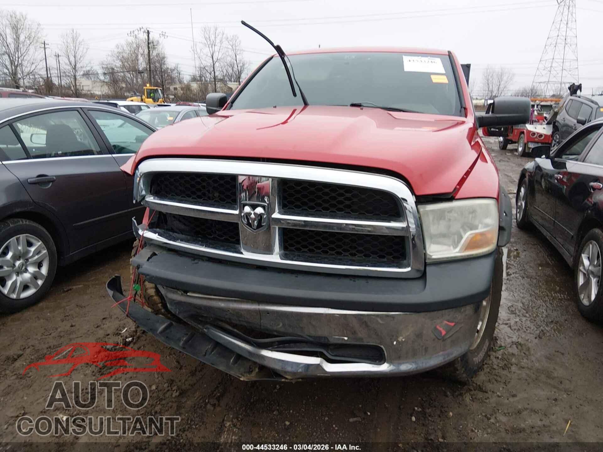 DODGE RAM 1500 2010 - 1D7RV1GP7AS232012