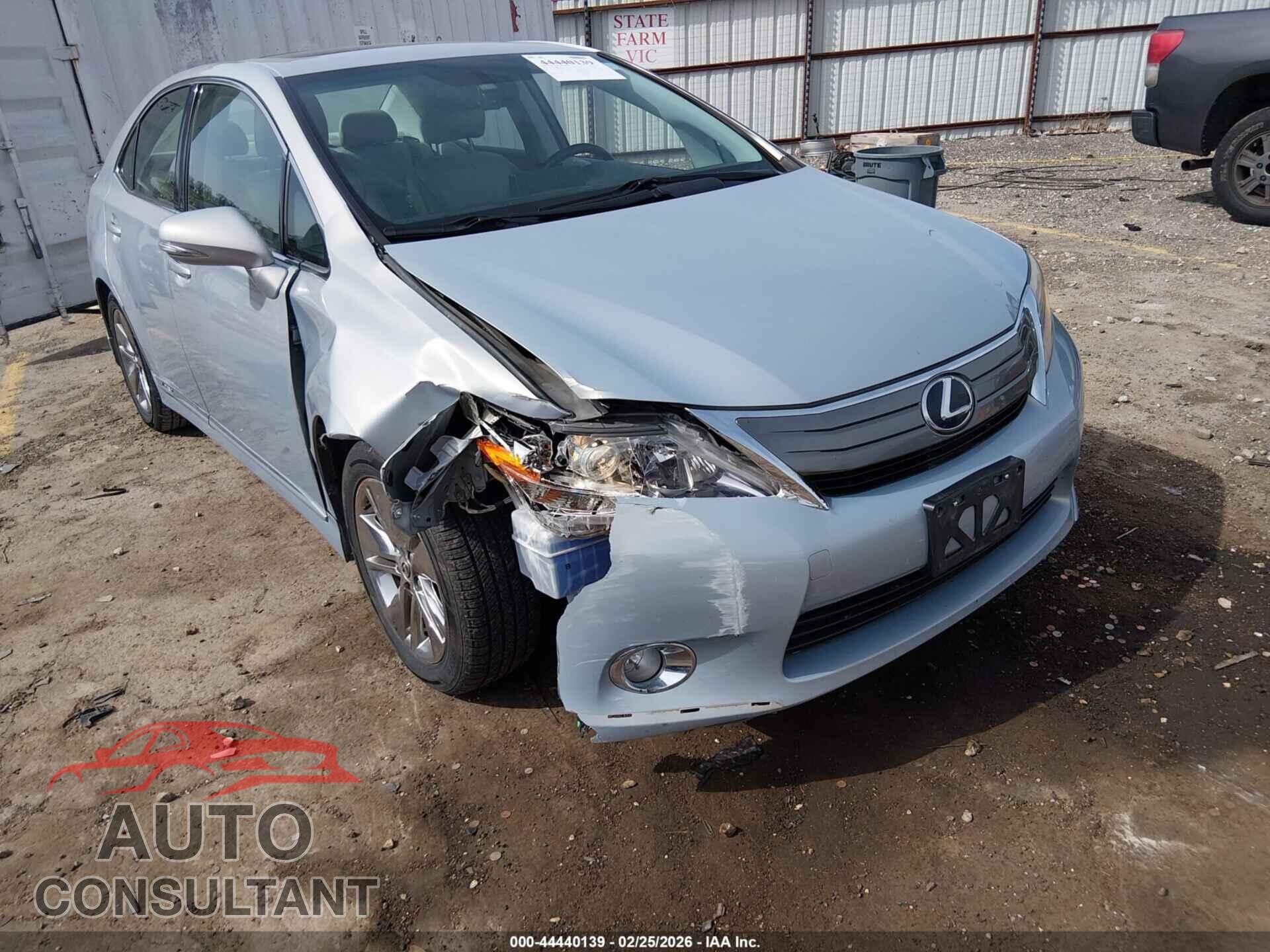 LEXUS HS 250H 2010 - JTHBB1BA8A2020046
