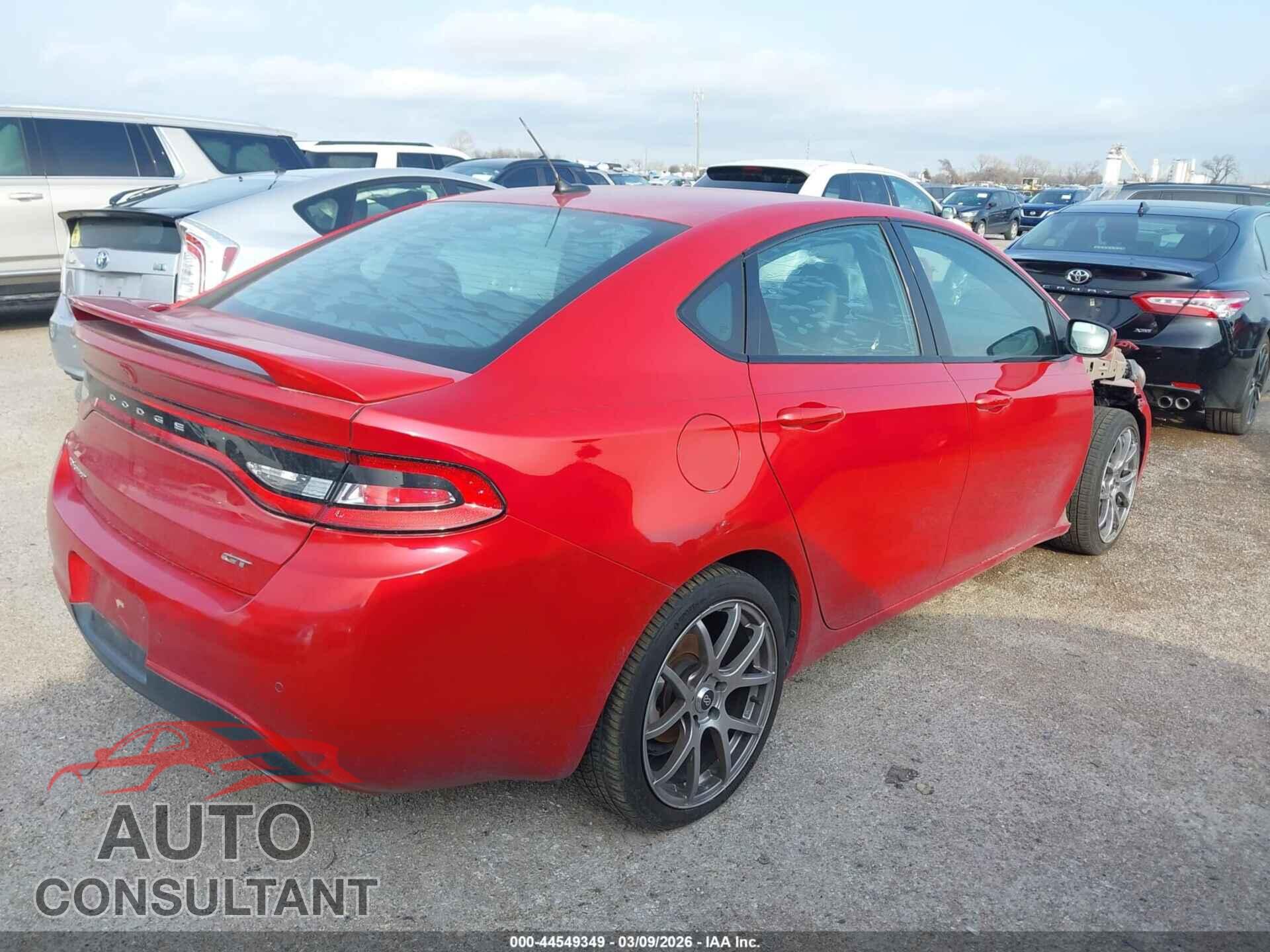 DODGE DART 2014 - 1C3CDFEB9ED866539