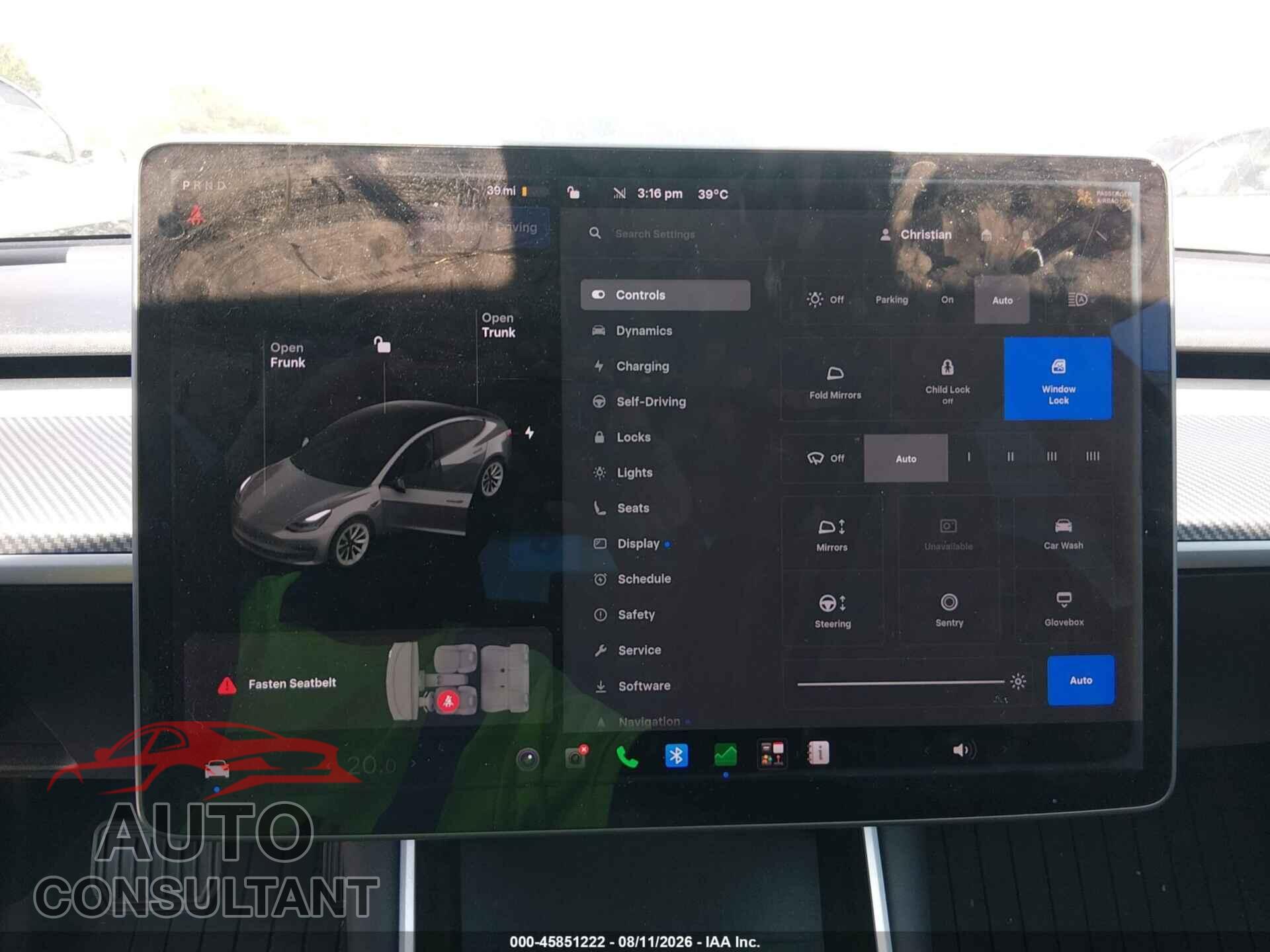 TESLA MODEL 3 2019 - 5YJ3E1EA7KF482475