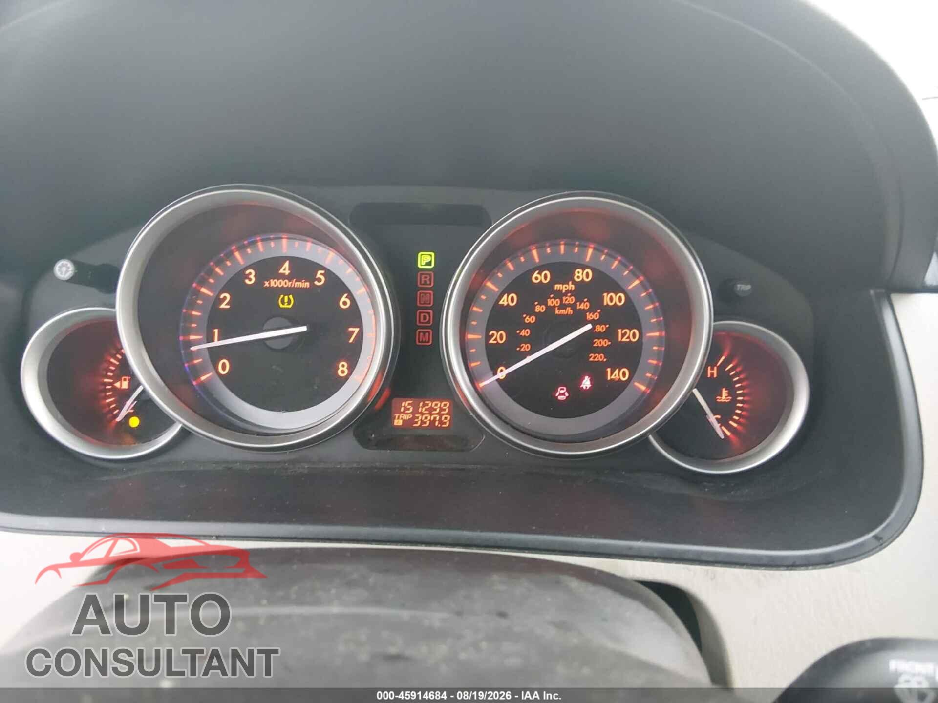 MAZDA CX-9 2012 - JM3TB2DA7C0358780