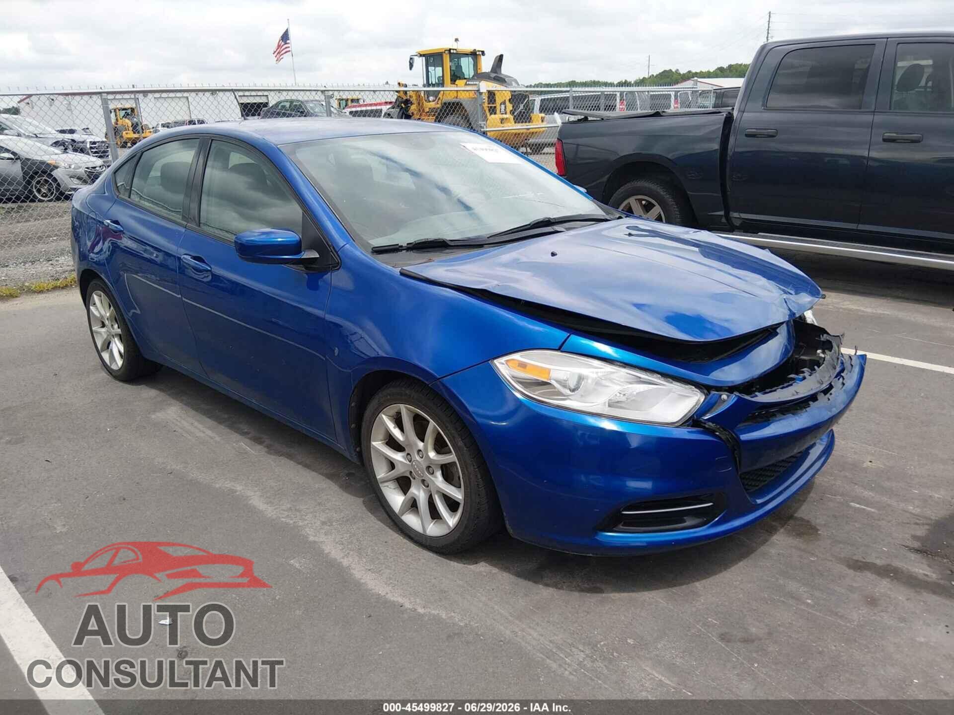 DODGE DART 2013 - 1C3CDFBA9DD152386