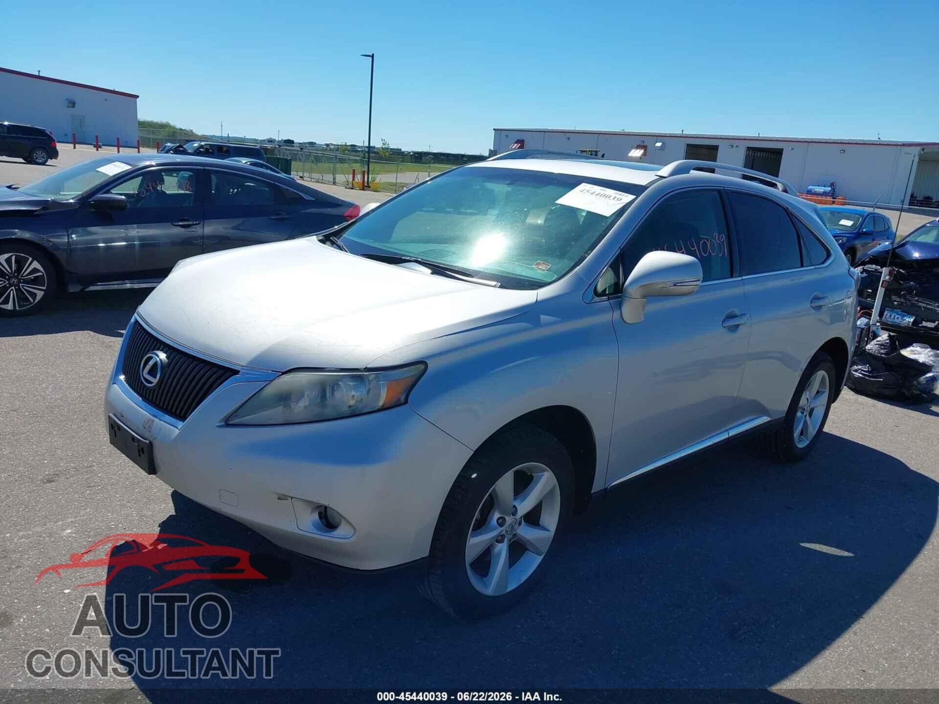 LEXUS RX 350 2010 - 2T2BK1BA0AC076979