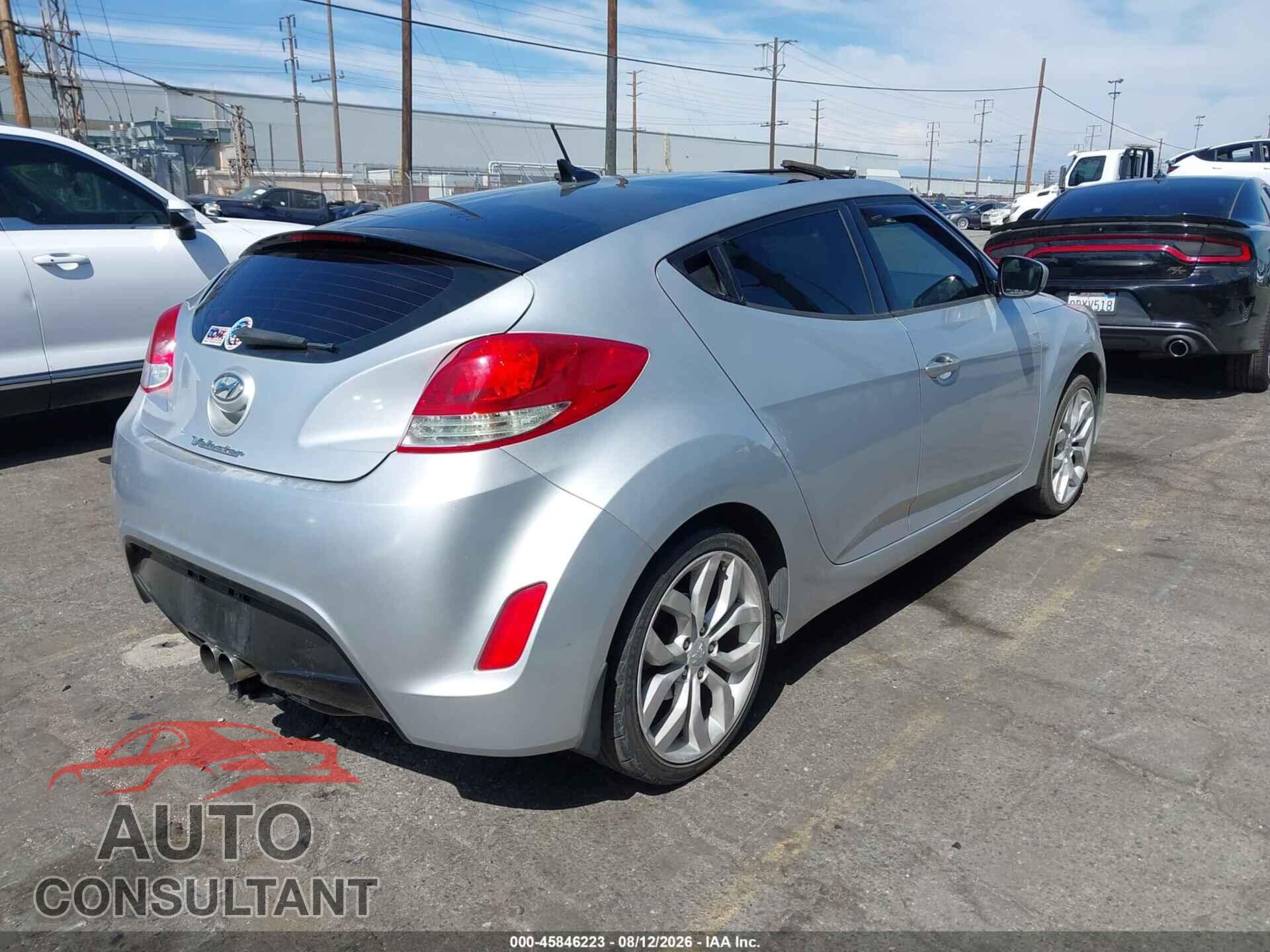 HYUNDAI VELOSTER 2013 - KMHTC6AD9DU111374