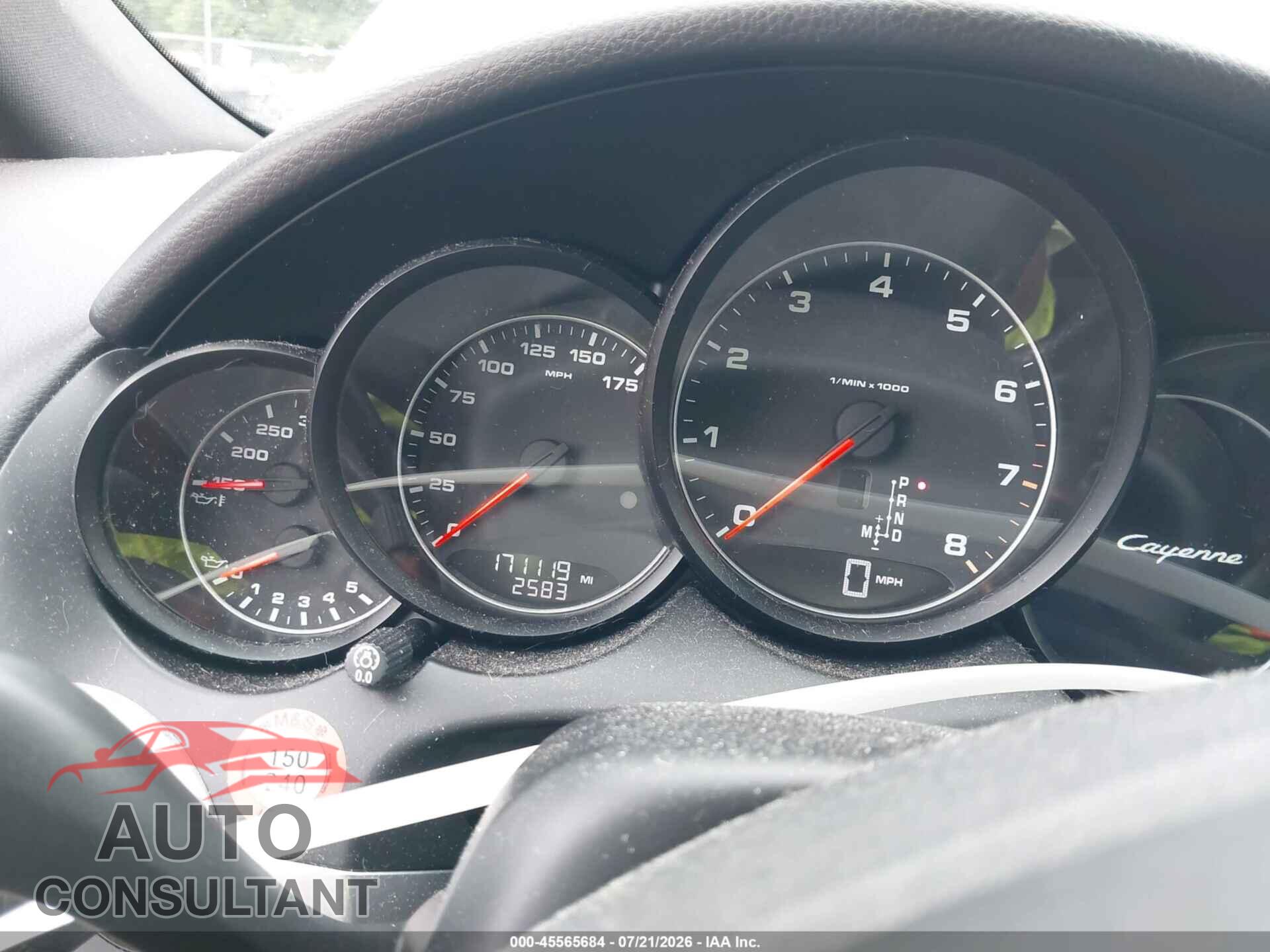 PORSCHE CAYENNE 2012 - WP1AA2A2XCLA01381