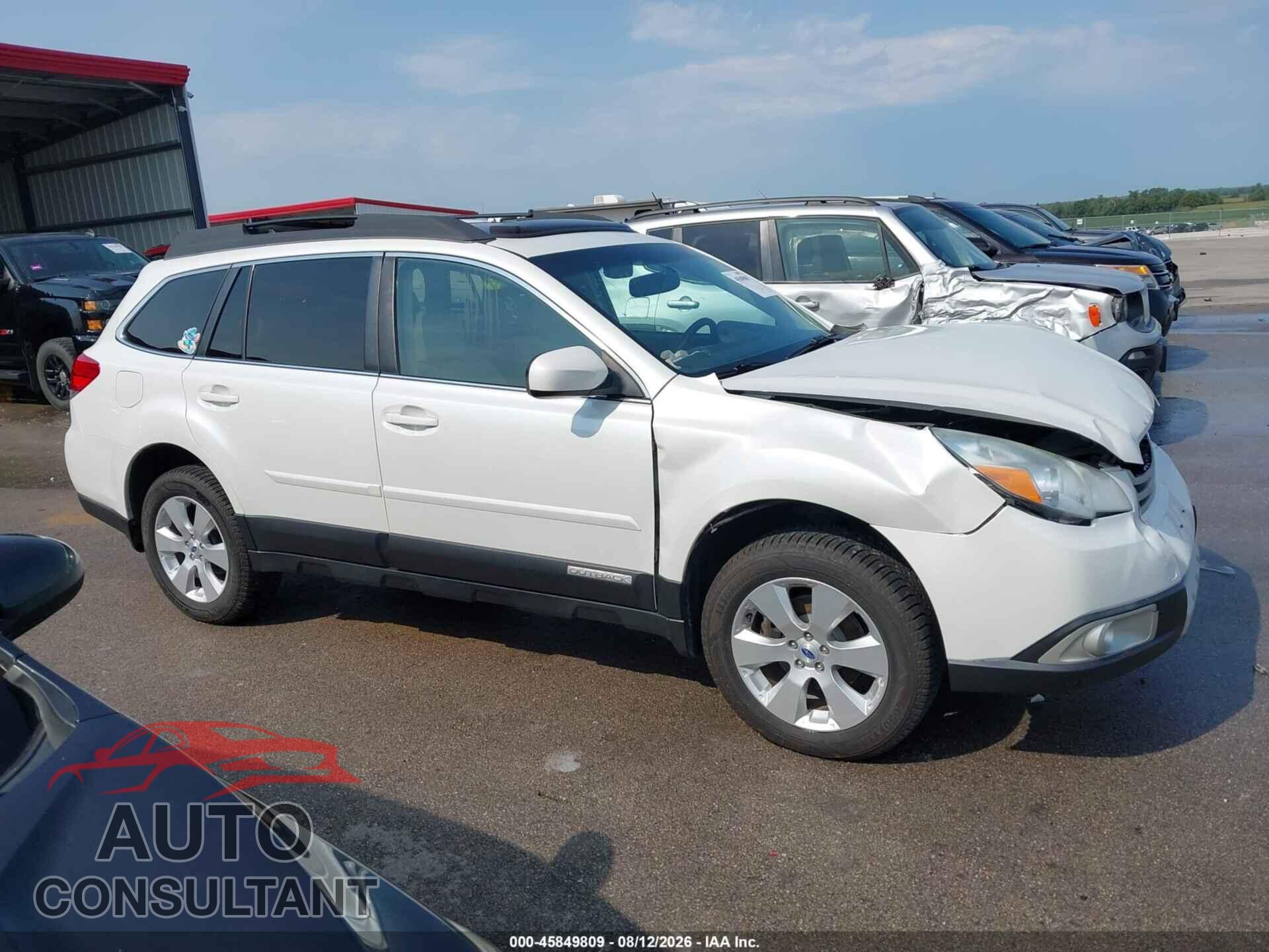 SUBARU OUTBACK 2012 - 4S4BRCLCXC3249717