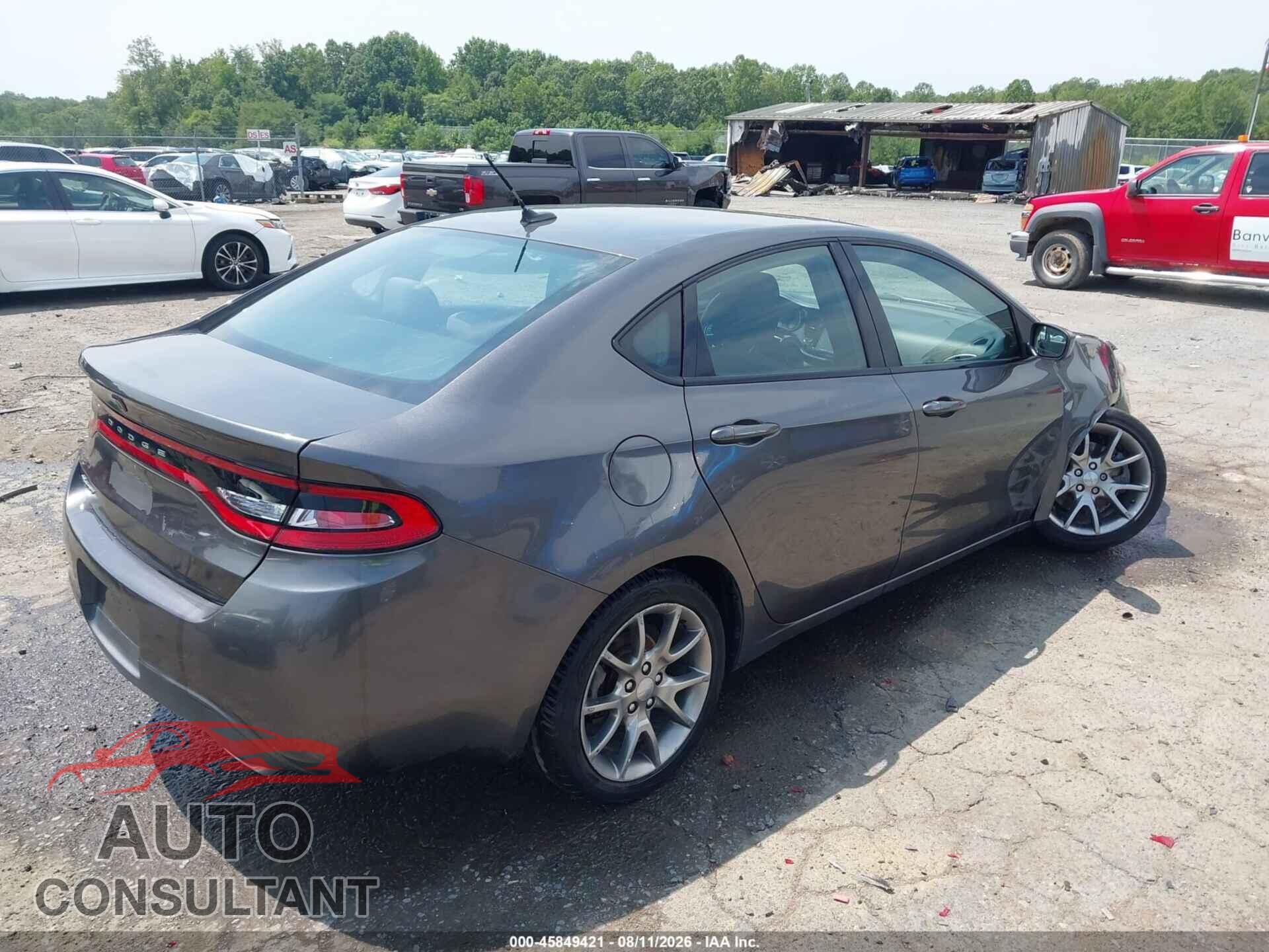 DODGE DART 2015 - 1C3CDFBB5FD242890