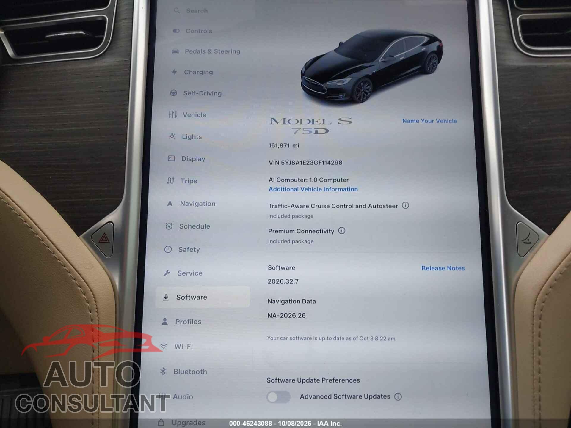 TESLA MODEL S 2016 - 5YJSA1E23GF114298