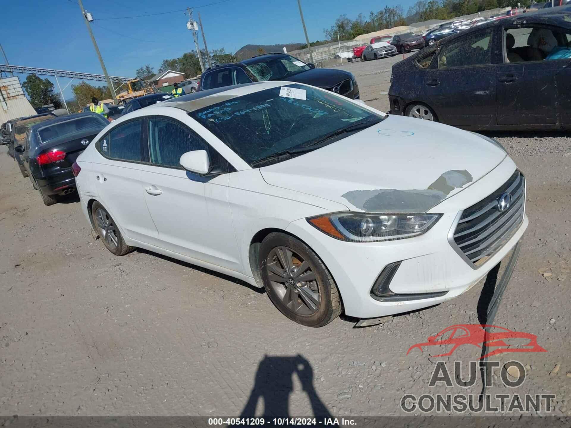HYUNDAI ELANTRA 2017 - 5NPD84LFXHH200934