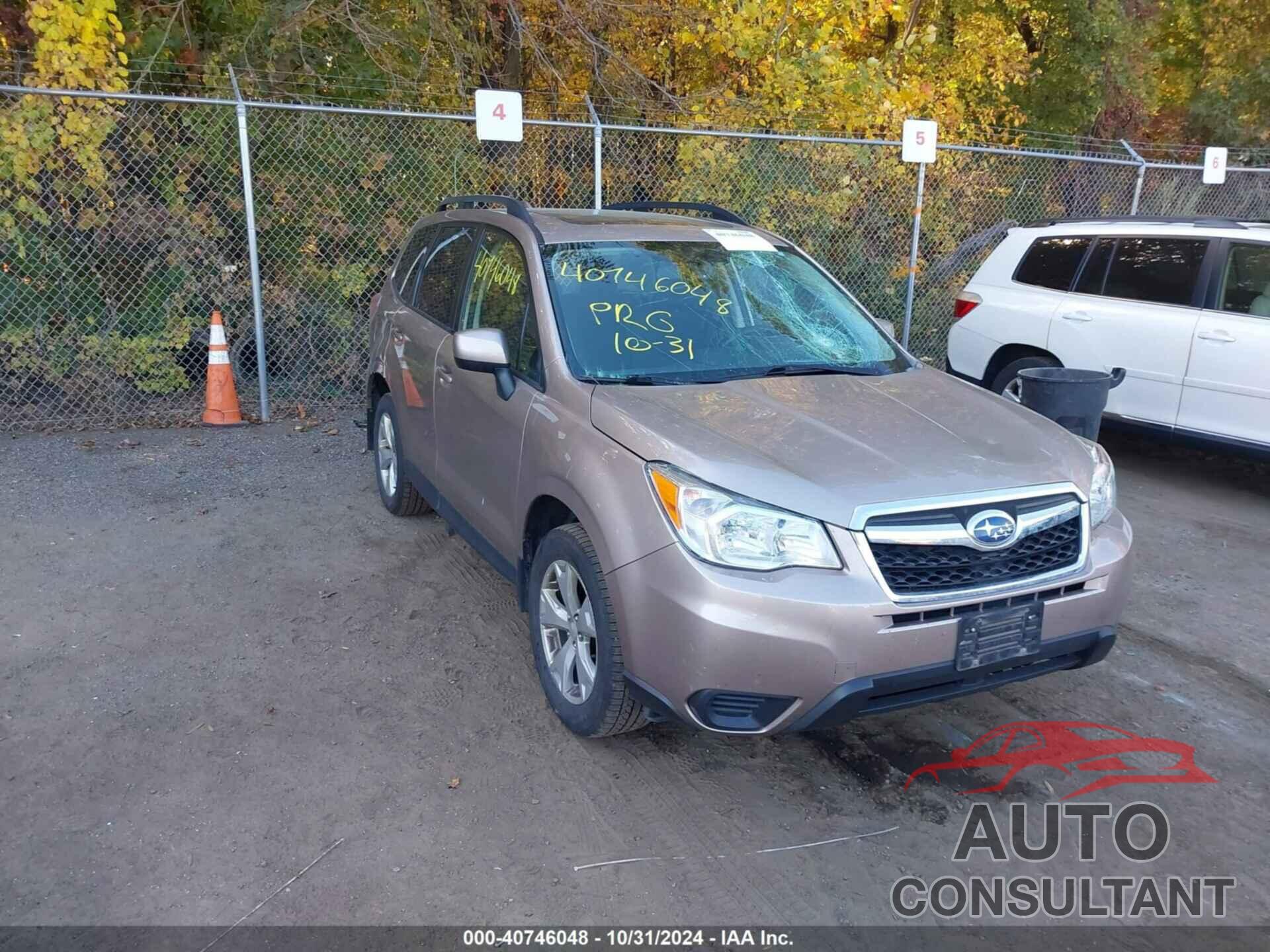 SUBARU FORESTER 2016 - JF2SJADC8GH489227