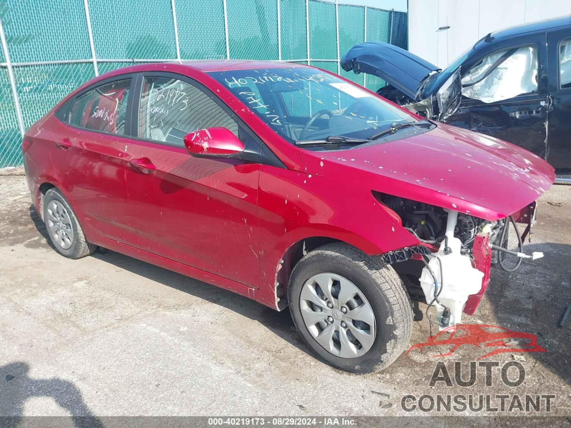 HYUNDAI ACCENT 2017 - KMHCT4AE9HU355982