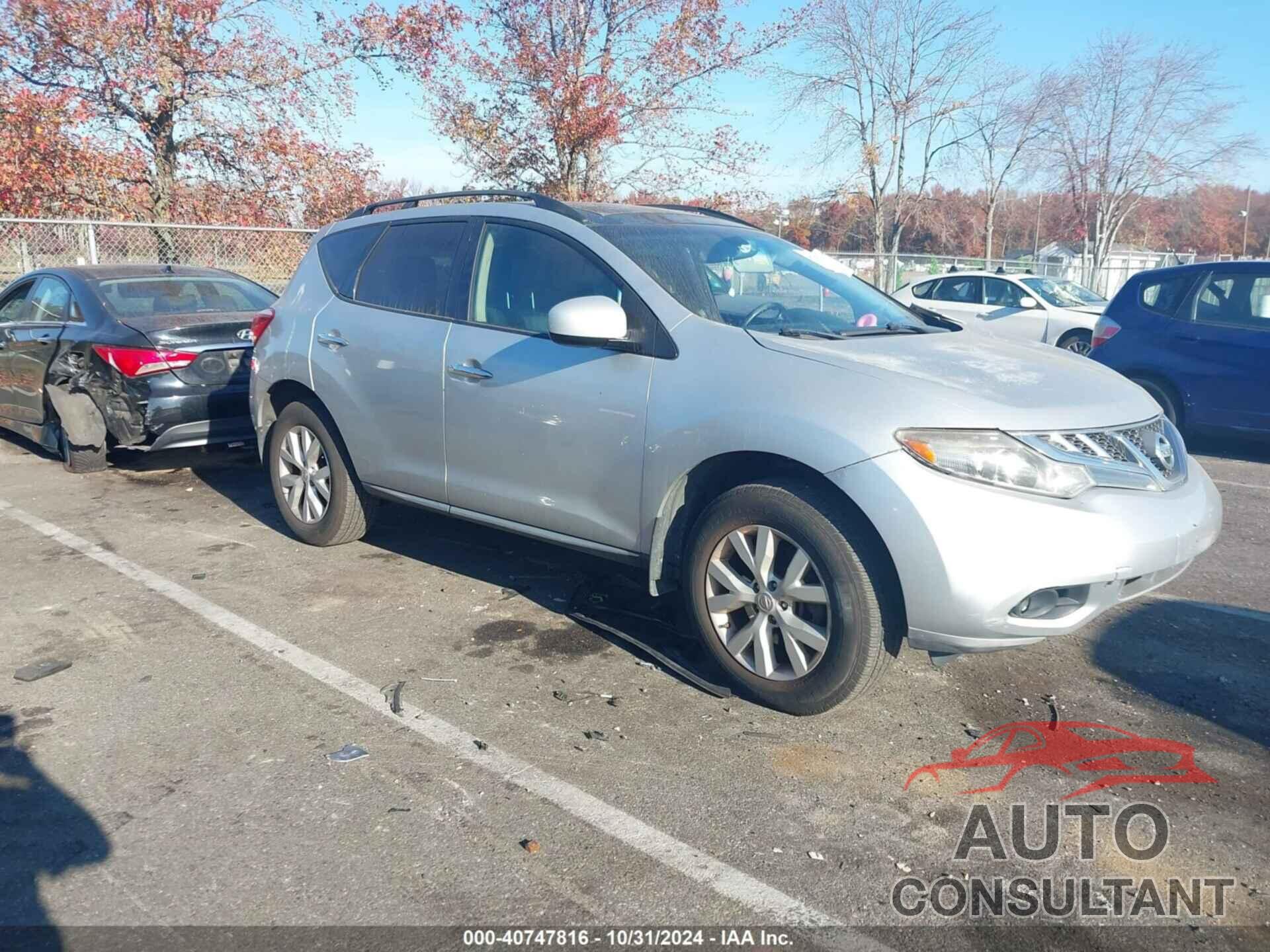 NISSAN MURANO 2012 - JN8AZ1MW3CW231947