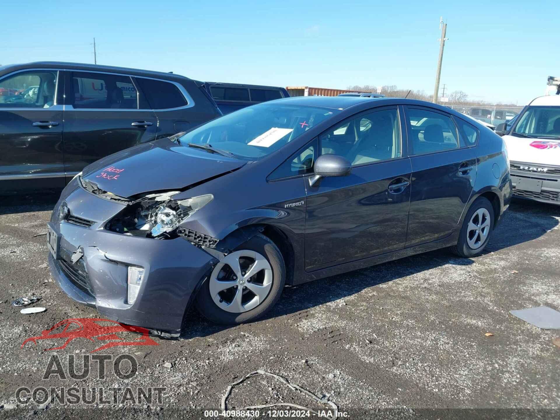 TOYOTA PRIUS 2012 - JTDKN3DU3C1554513