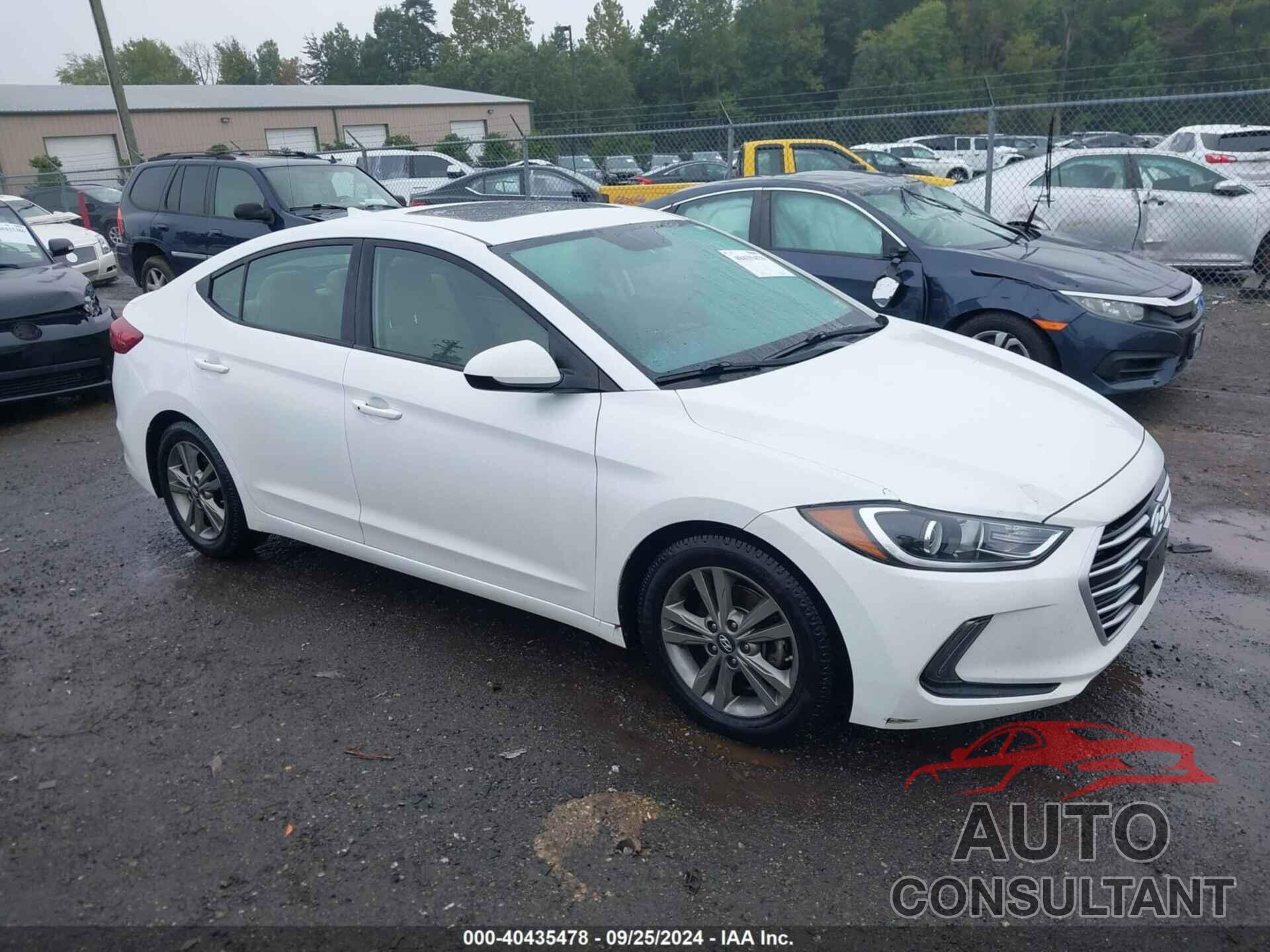 HYUNDAI ELANTRA 2018 - 5NPD84LF8JH338087