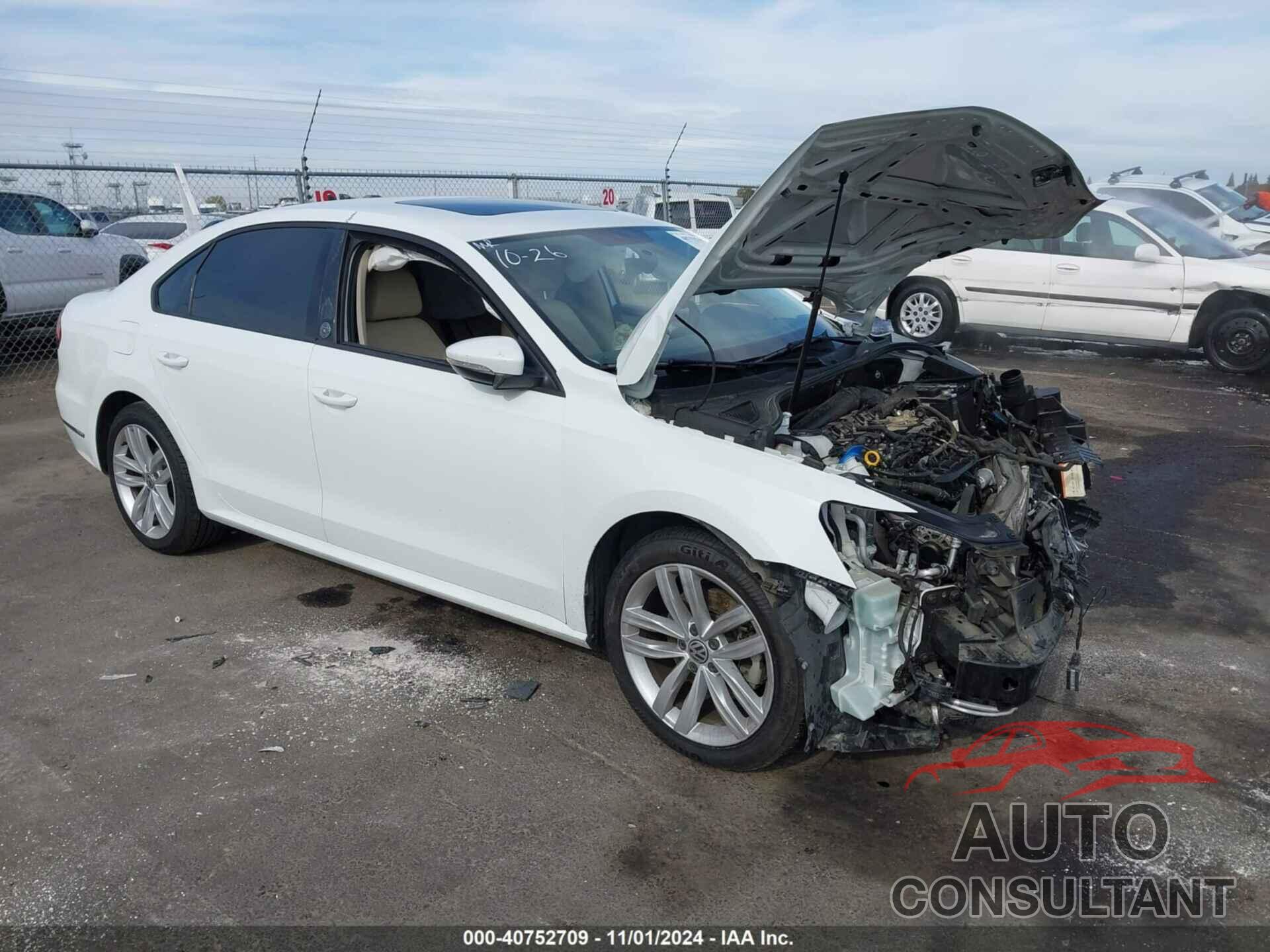 VOLKSWAGEN PASSAT 2019 - 1VWLA7A33KC007115