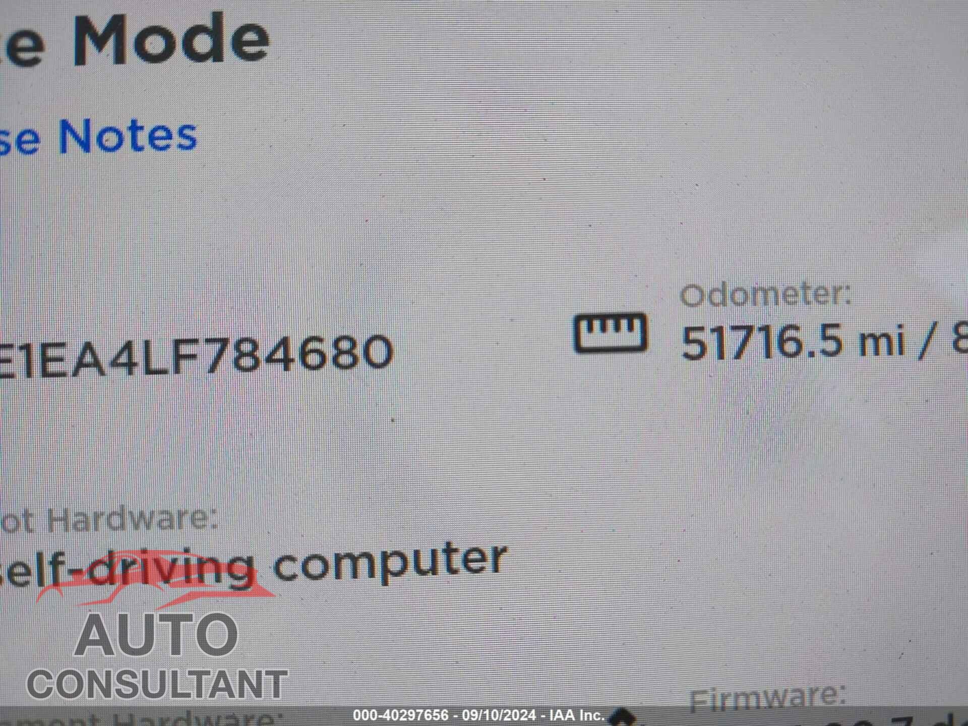 TESLA MODEL 3 2020 - 5YJ3E1EA4LF784680