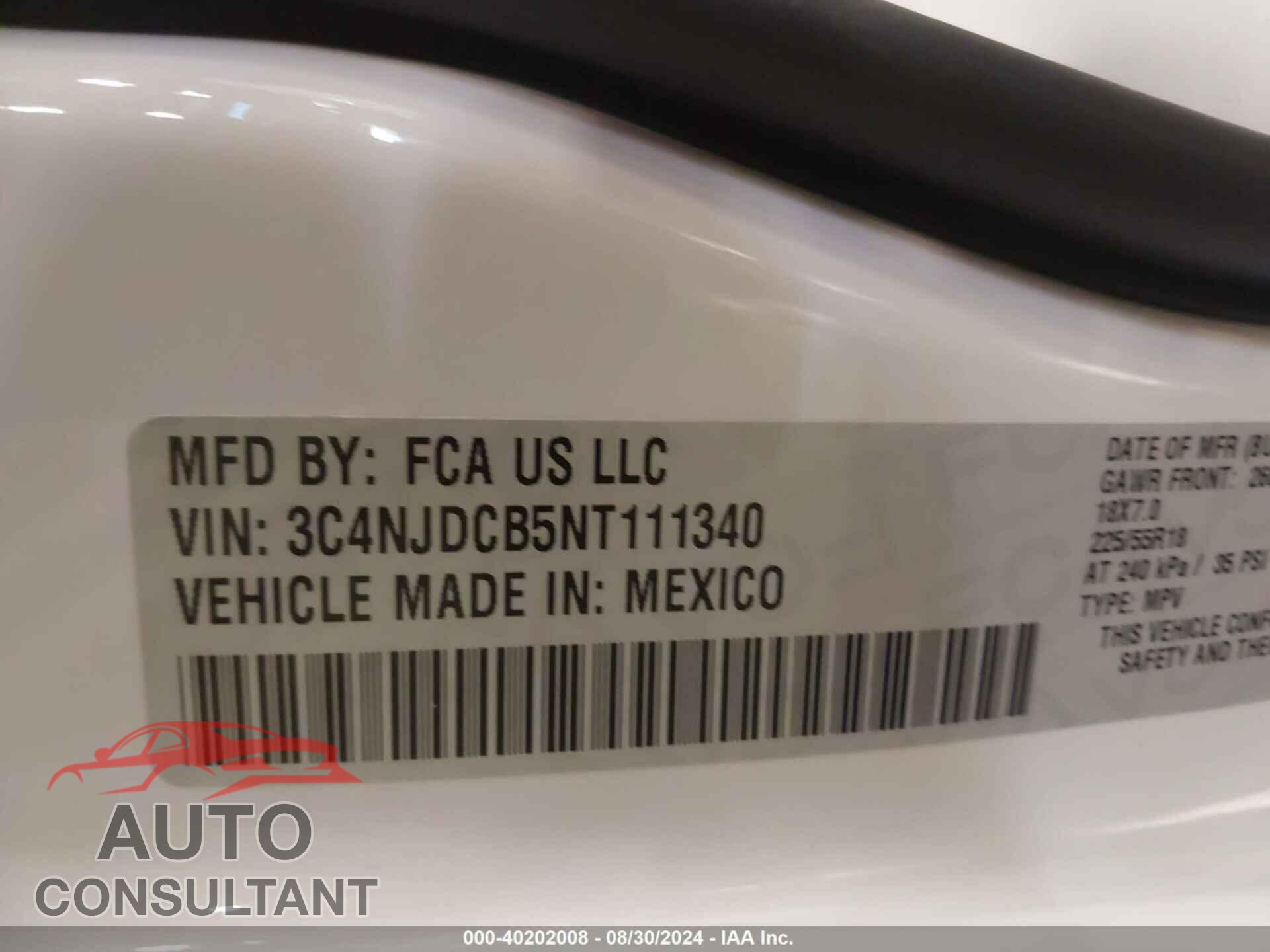 JEEP COMPASS 2022 - 3C4NJDCB5NT111340