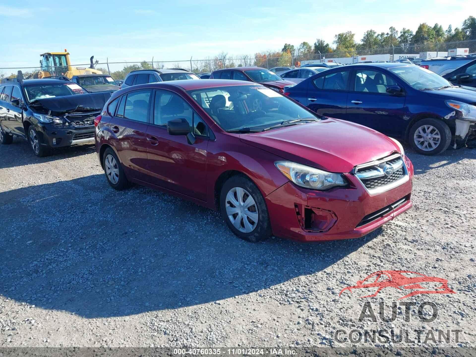 SUBARU IMPREZA 2014 - JF1GPAA67EH327139