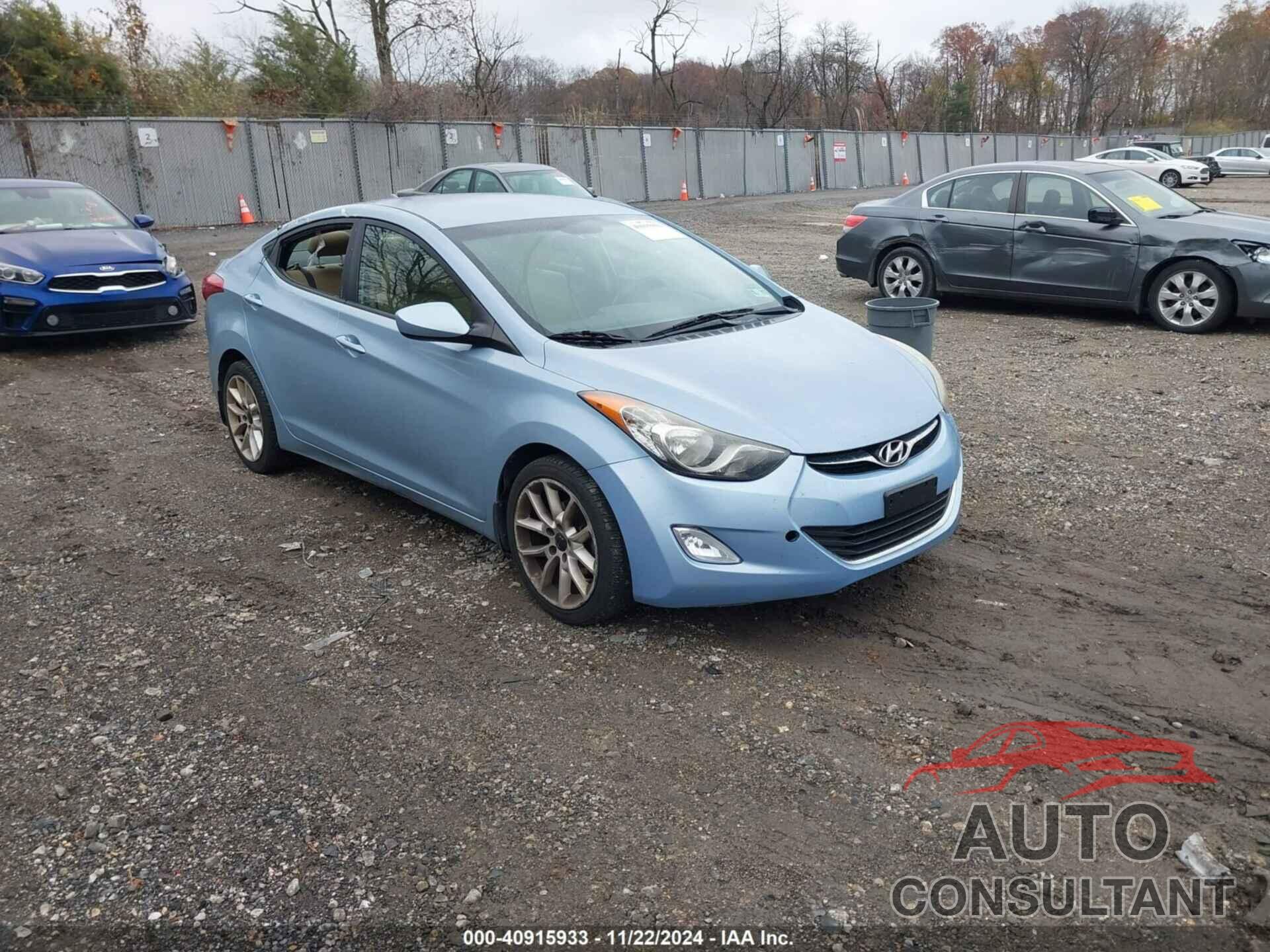 HYUNDAI ELANTRA 2013 - KMHDH4AE0DU497816