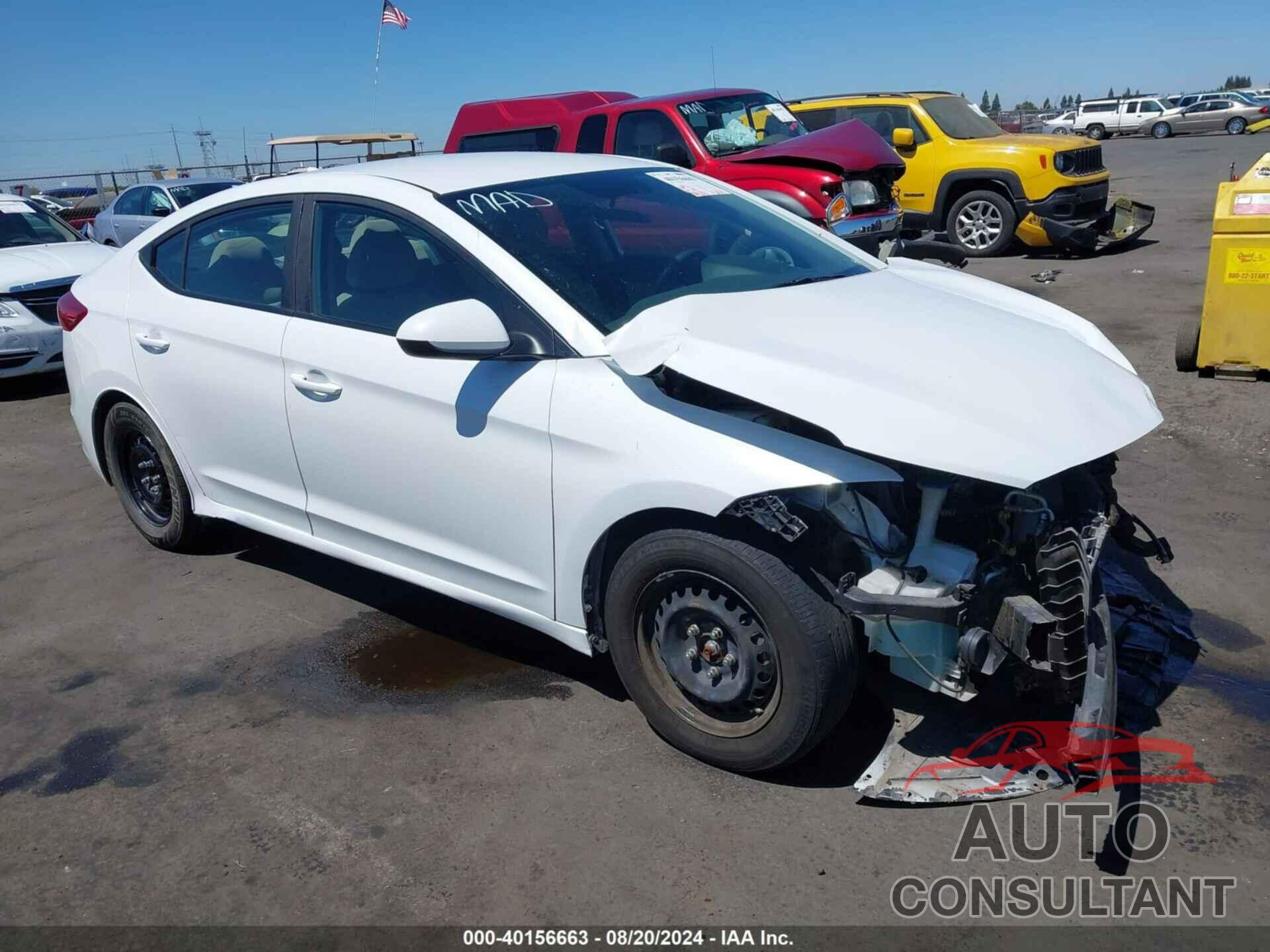 HYUNDAI ELANTRA 2018 - 5NPD74LF6JH374315