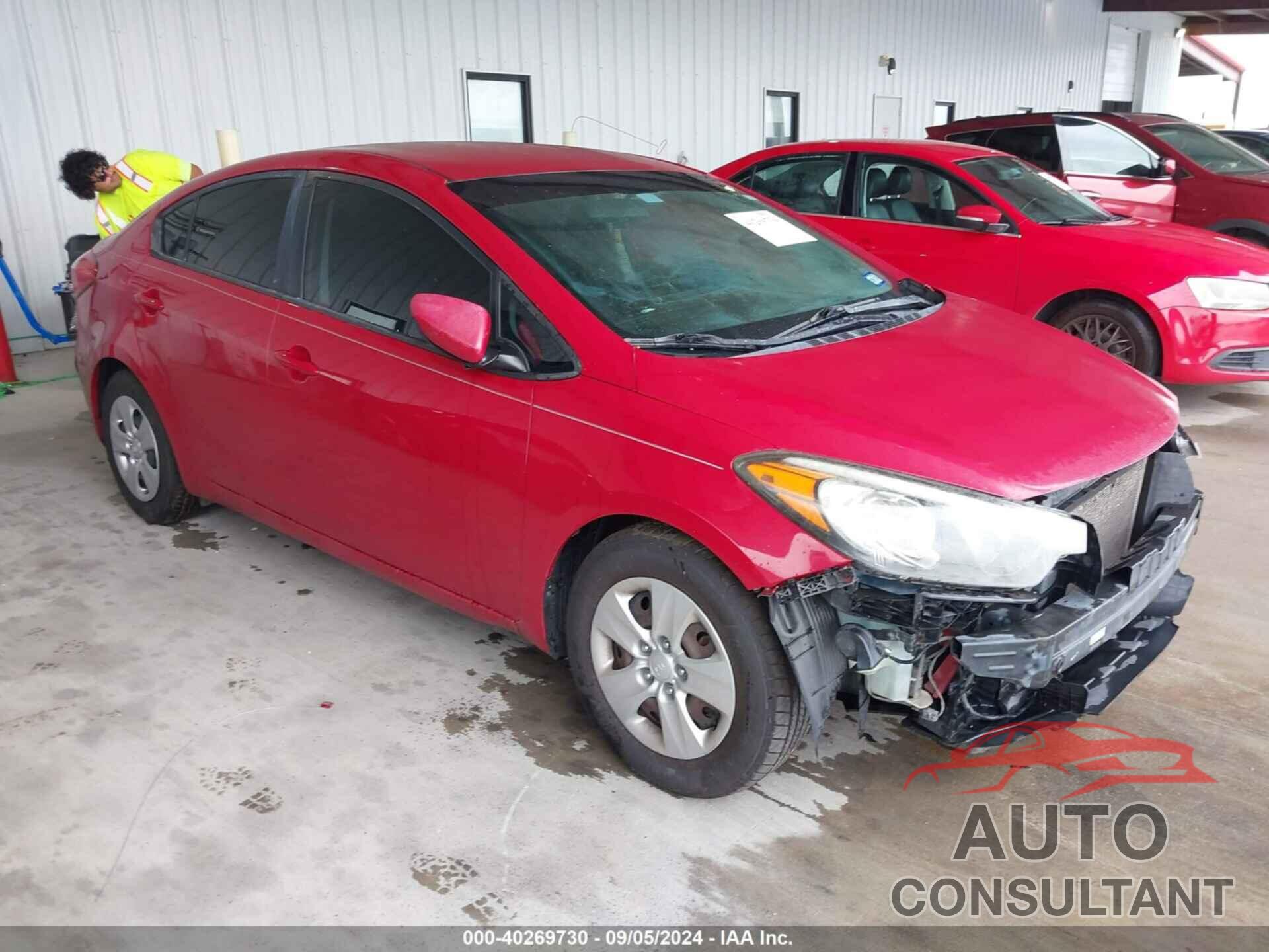 KIA FORTE 2016 - KNAFK4A64G5572729