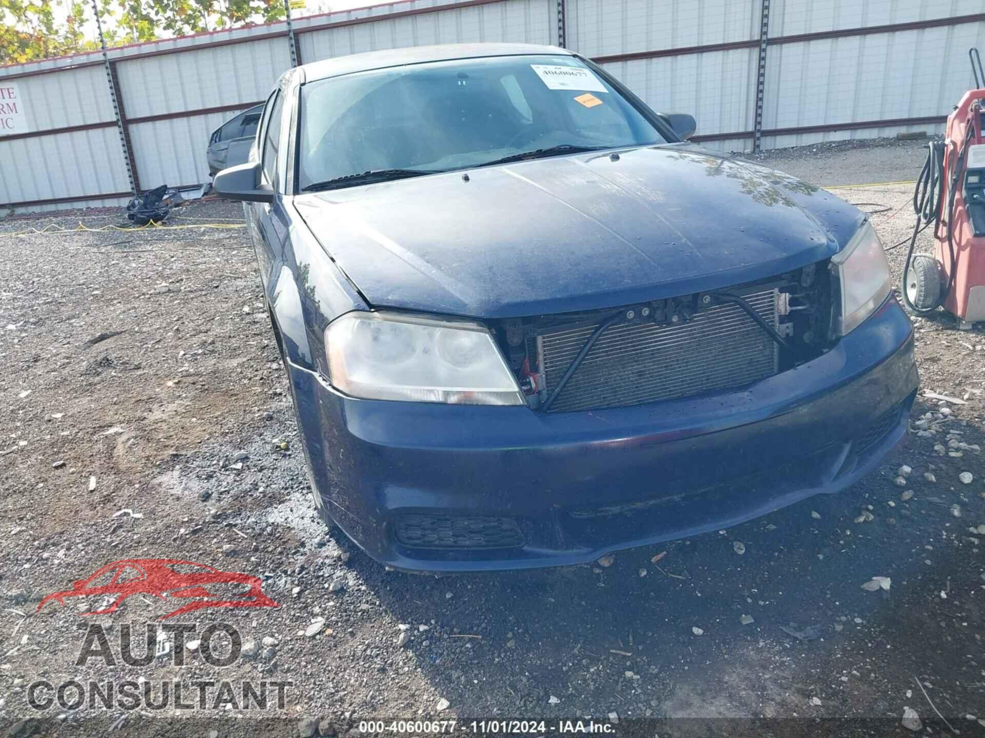 DODGE AVENGER 2013 - 1C3CDZAG4DN756798