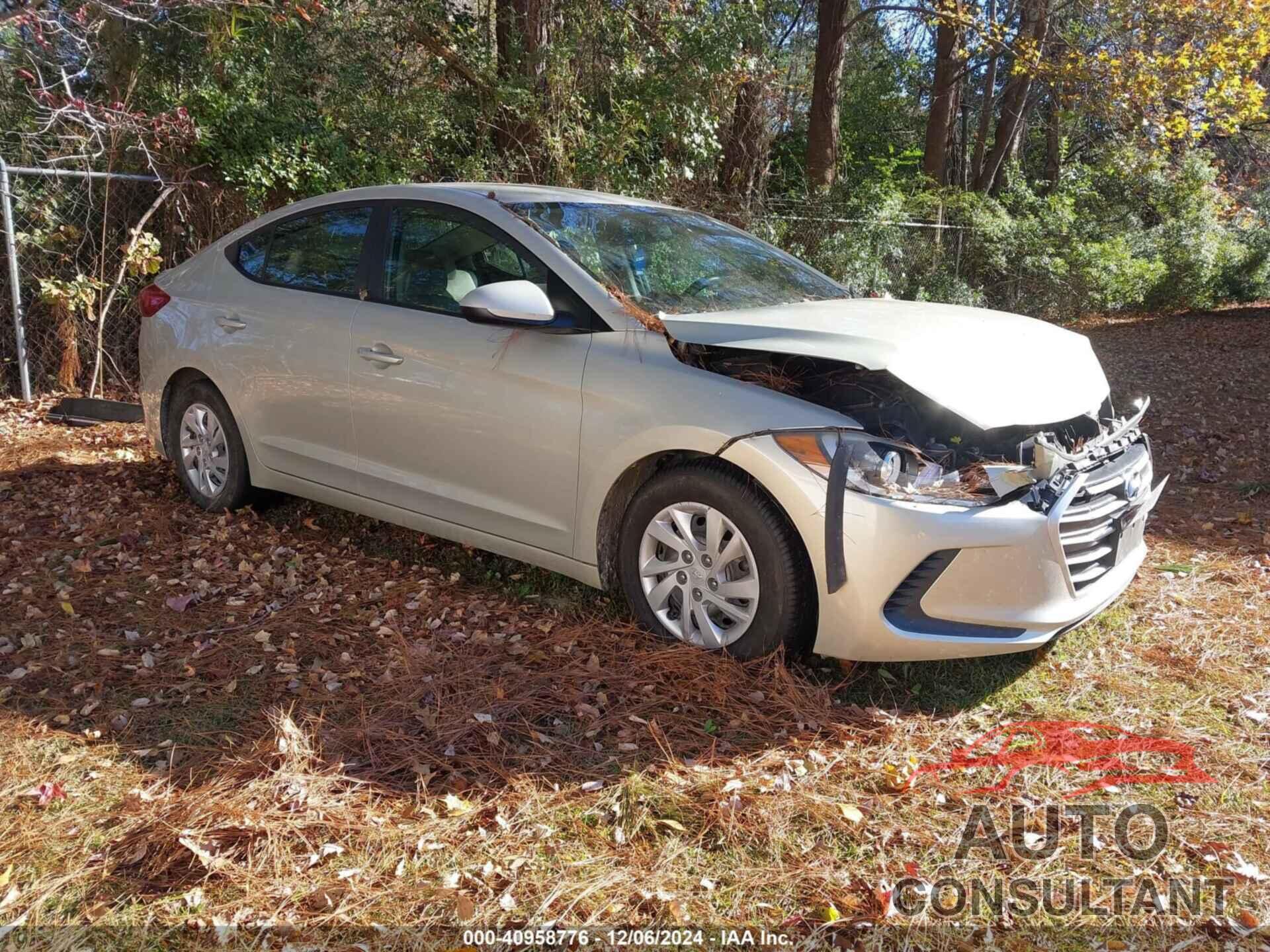 HYUNDAI ELANTRA 2017 - 5NPD74LF2HH099844