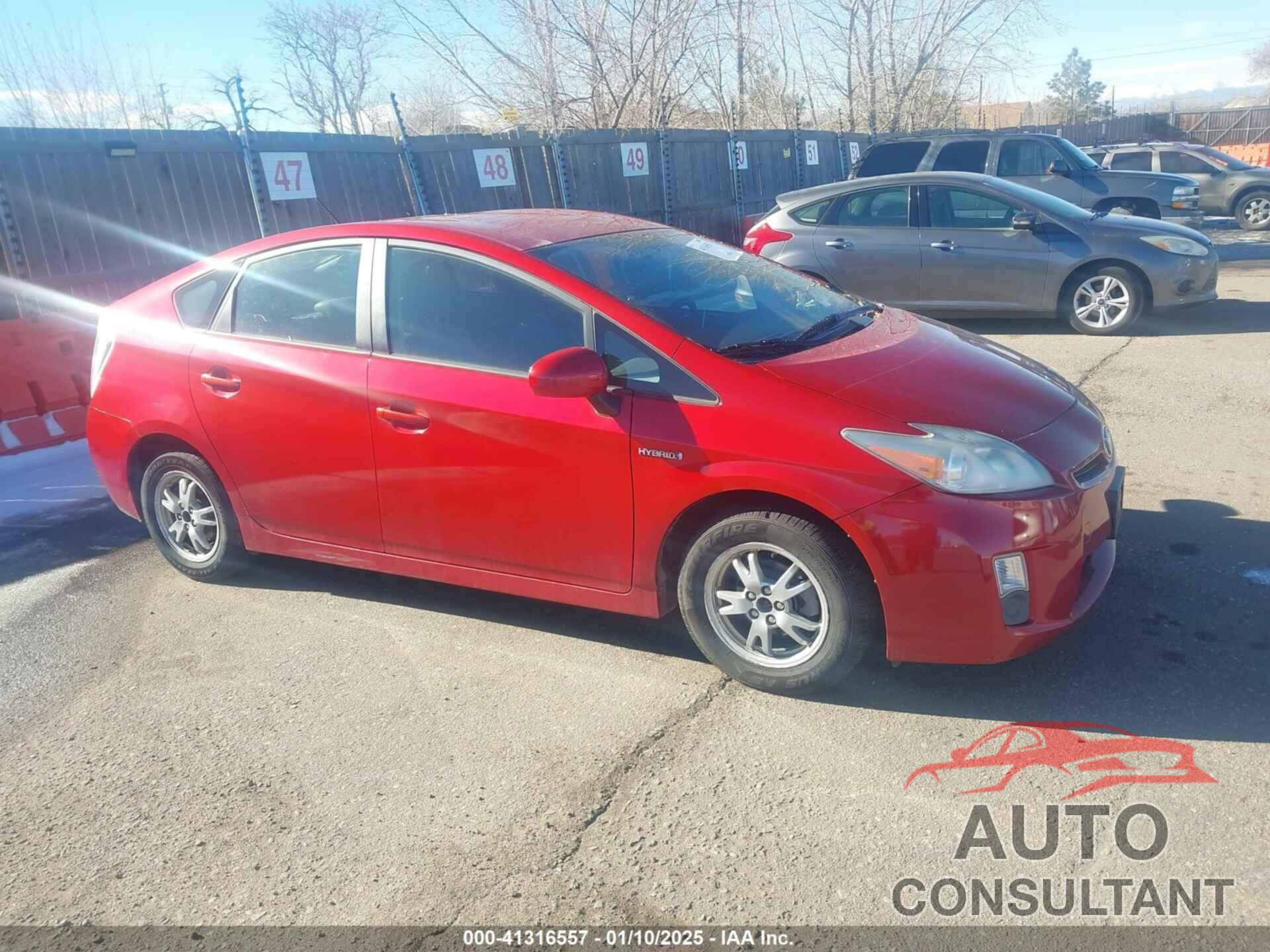 TOYOTA PRIUS 2010 - JTDKN3DU5A0174222