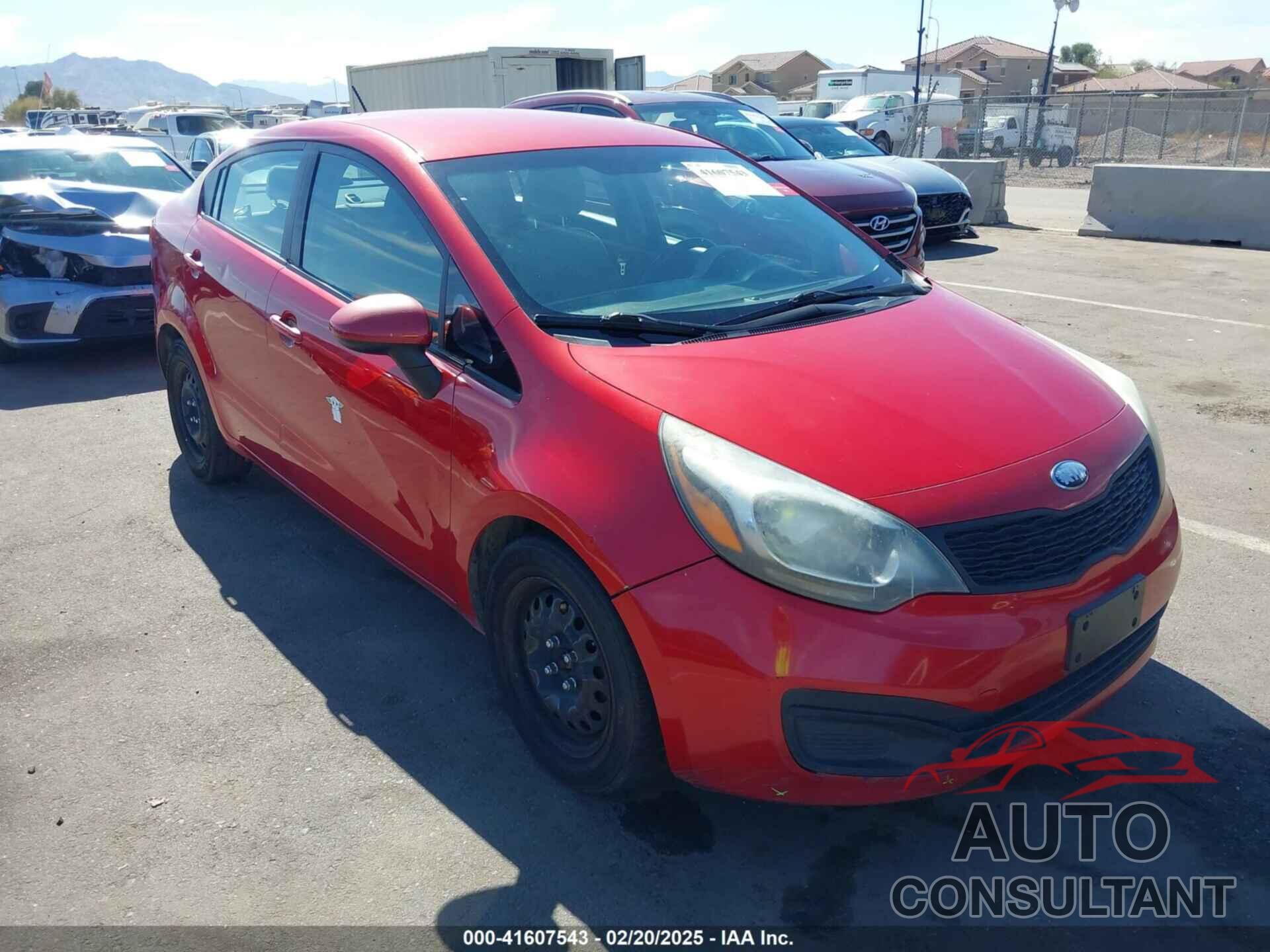 KIA RIO 2013 - KNADM4A34D6206282