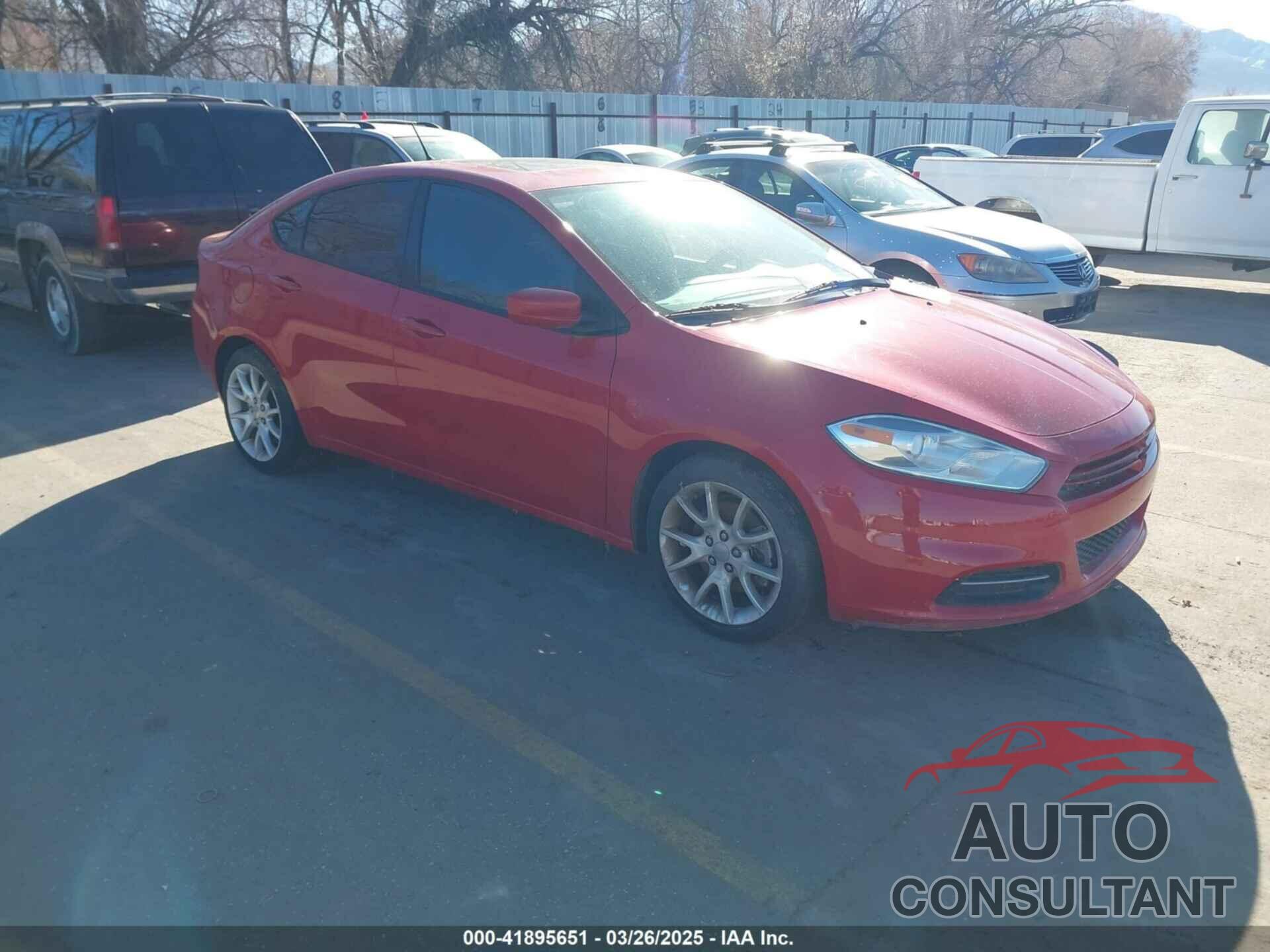 DODGE DART 2013 - 1C3CDFBHXDD184762