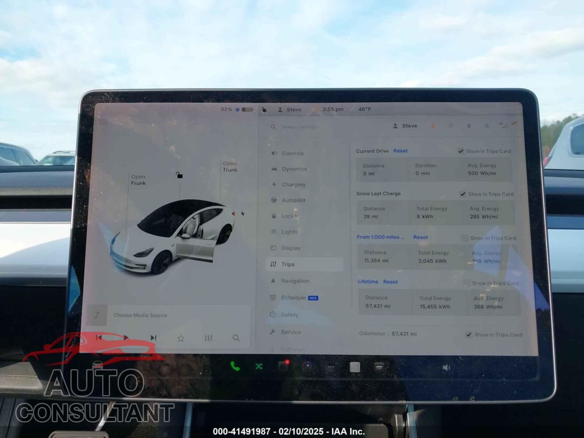 TESLA MODEL 3 2019 - 5YJ3E1EB2KF437159