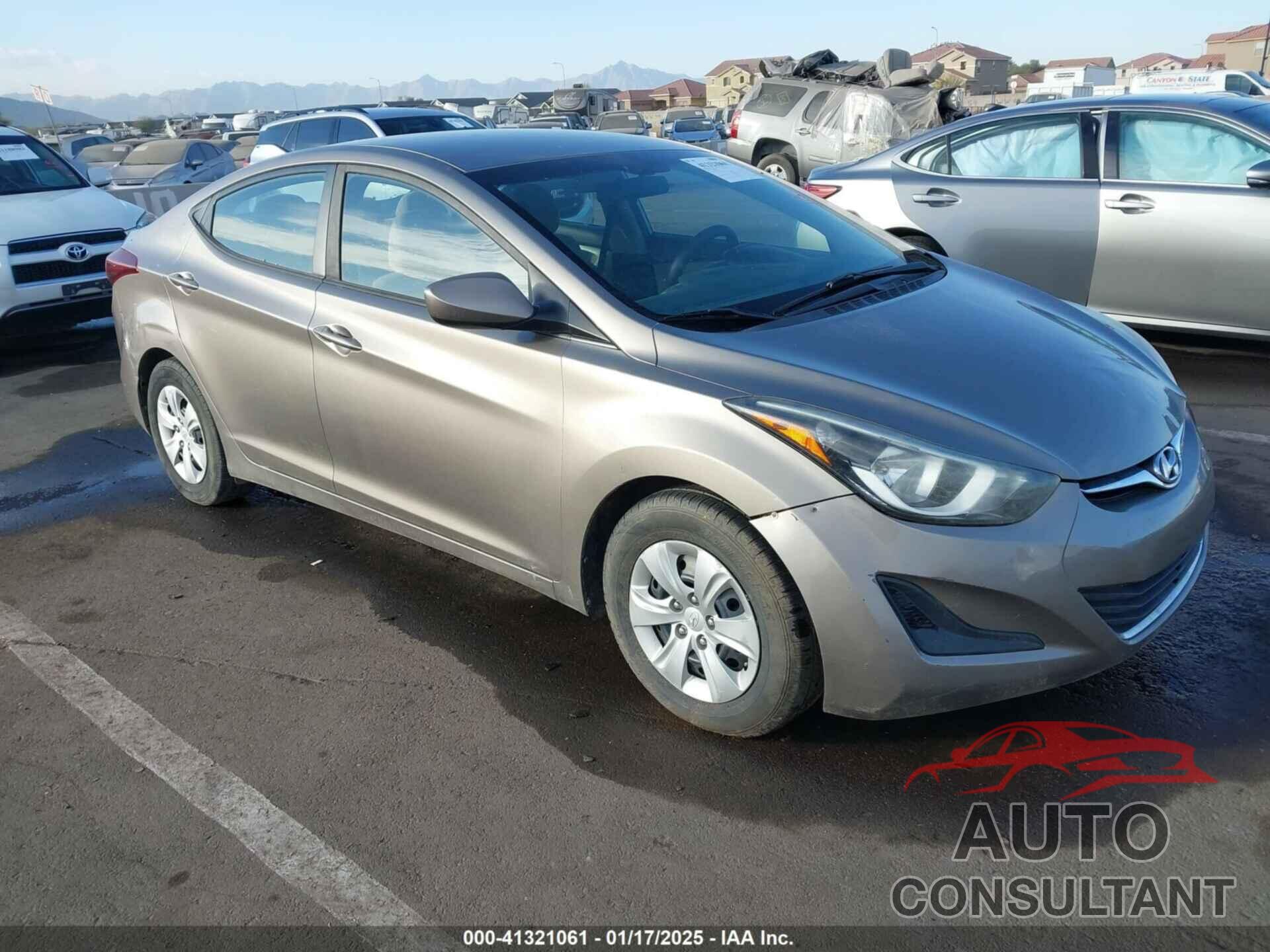 HYUNDAI ELANTRA 2016 - 5NPDH4AE1GH748135