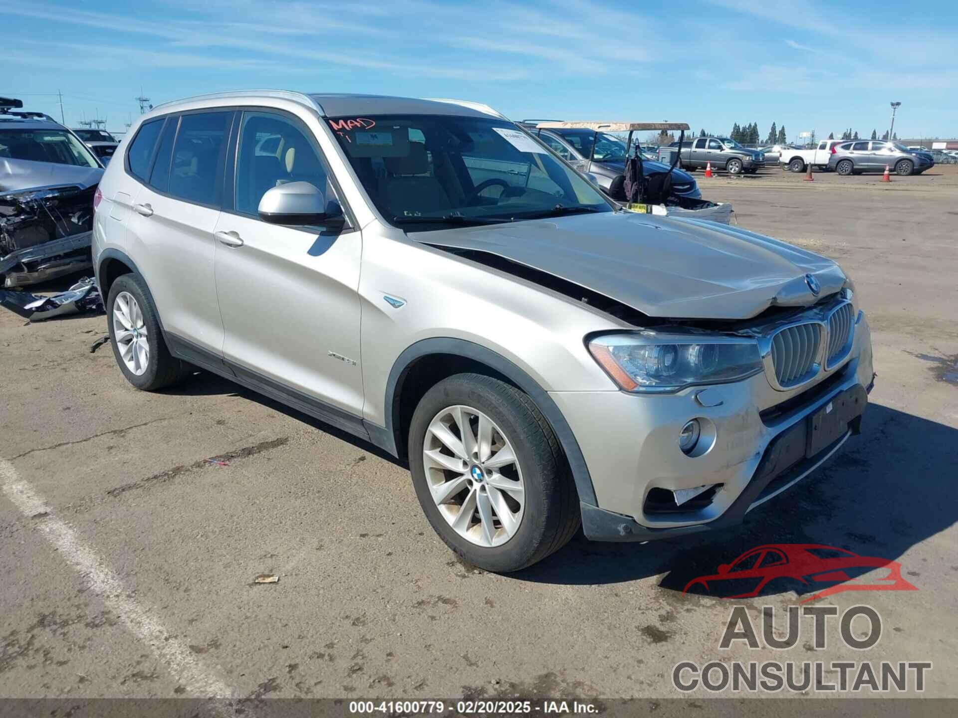 BMW X3 2017 - 5UXWX9C53H0D99016