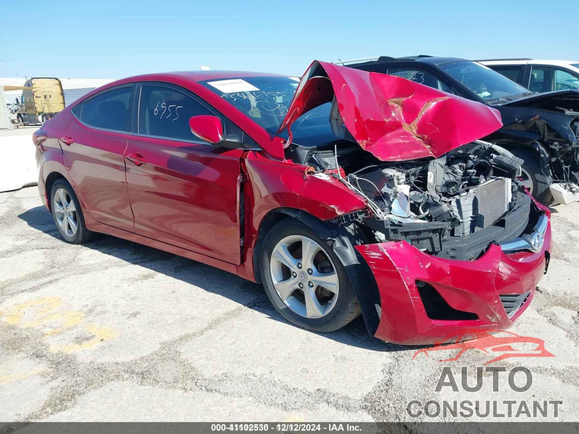 HYUNDAI ELANTRA 2016 - KMHDH4AEXGU624463