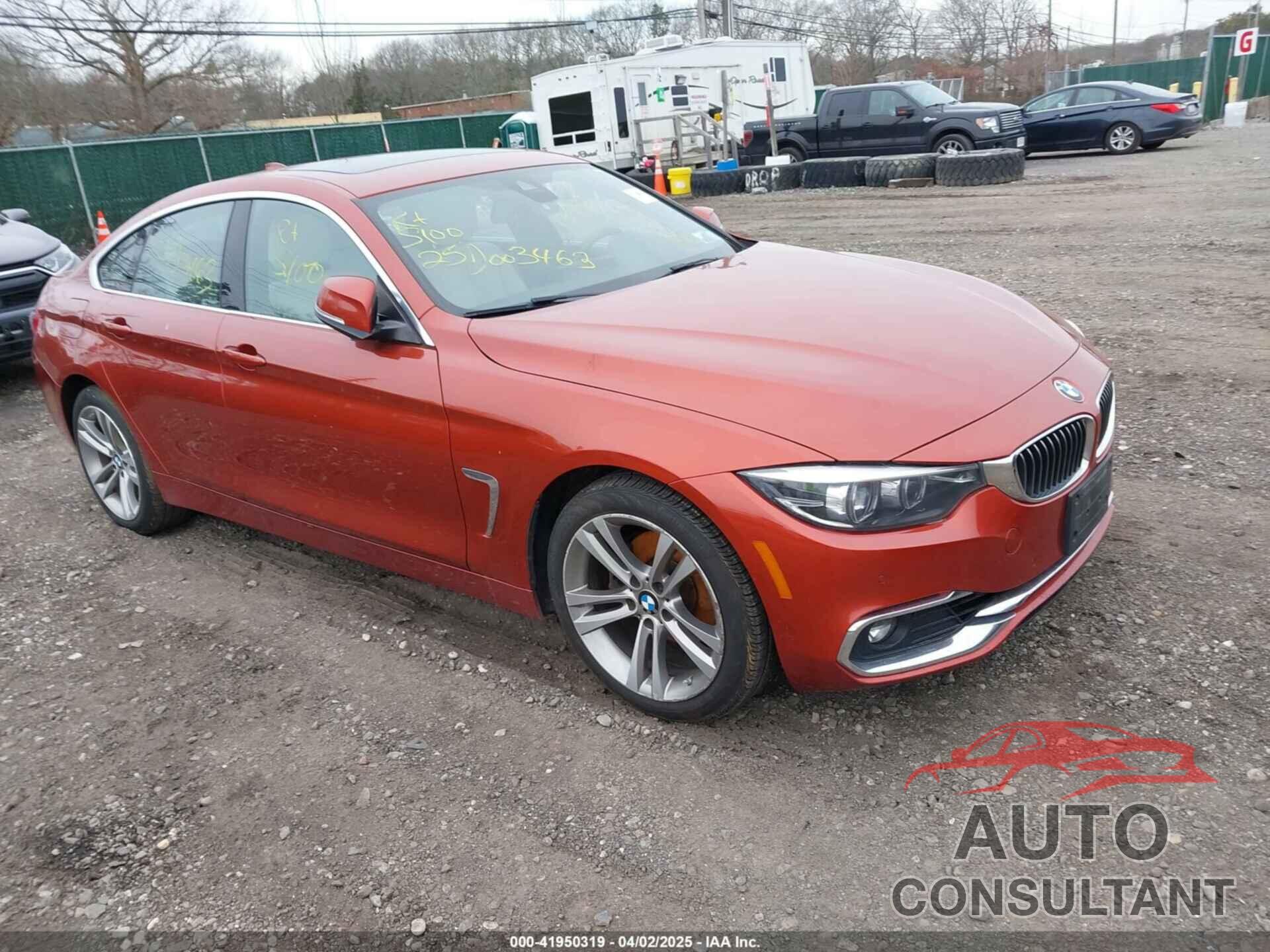 BMW 430I GRAN COUPE 2019 - WBA4J3C50KBL10788