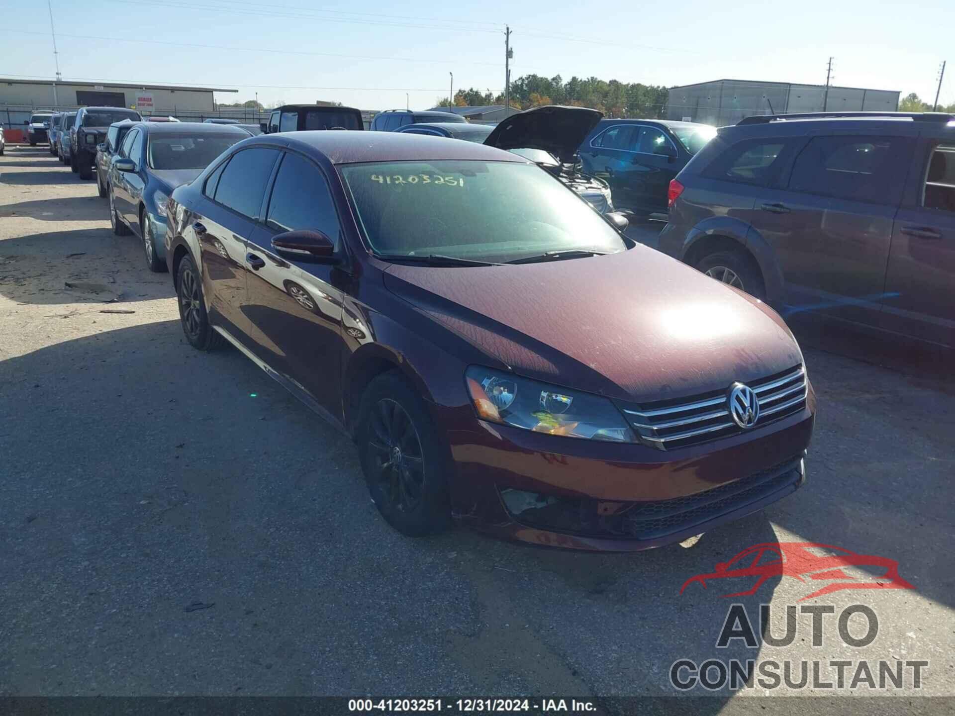 VOLKSWAGEN PASSAT 2012 - 1VWAP7A39CC032978