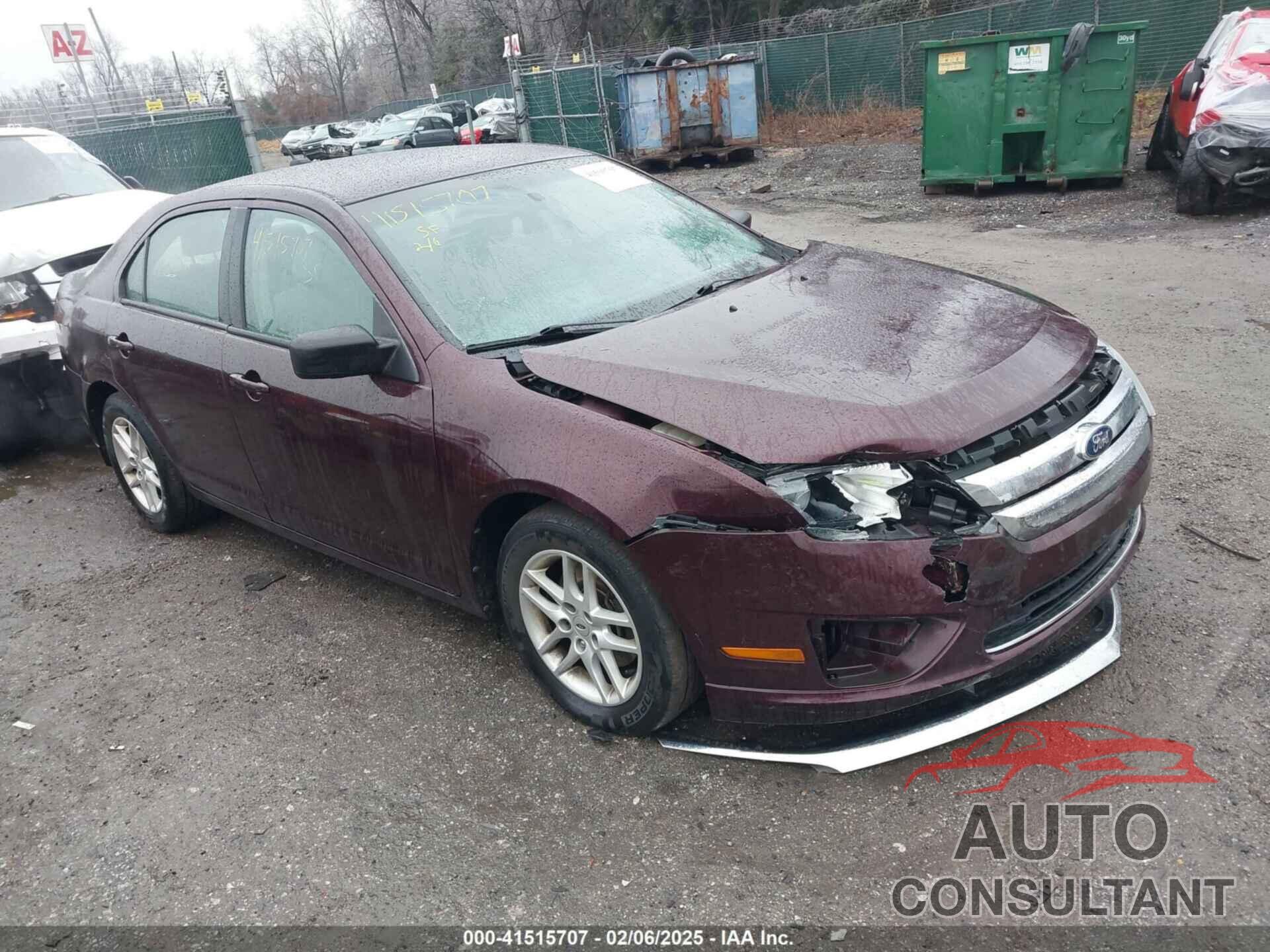 FORD FUSION 2012 - 3FAHP0GA5CR335360