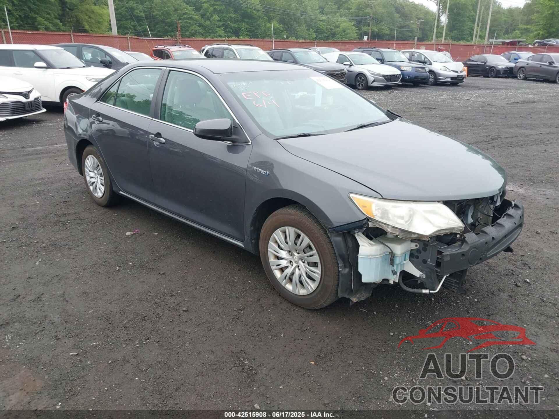 TOYOTA CAMRY HYBRID 2012 - 4T1BD1FKXCU030627