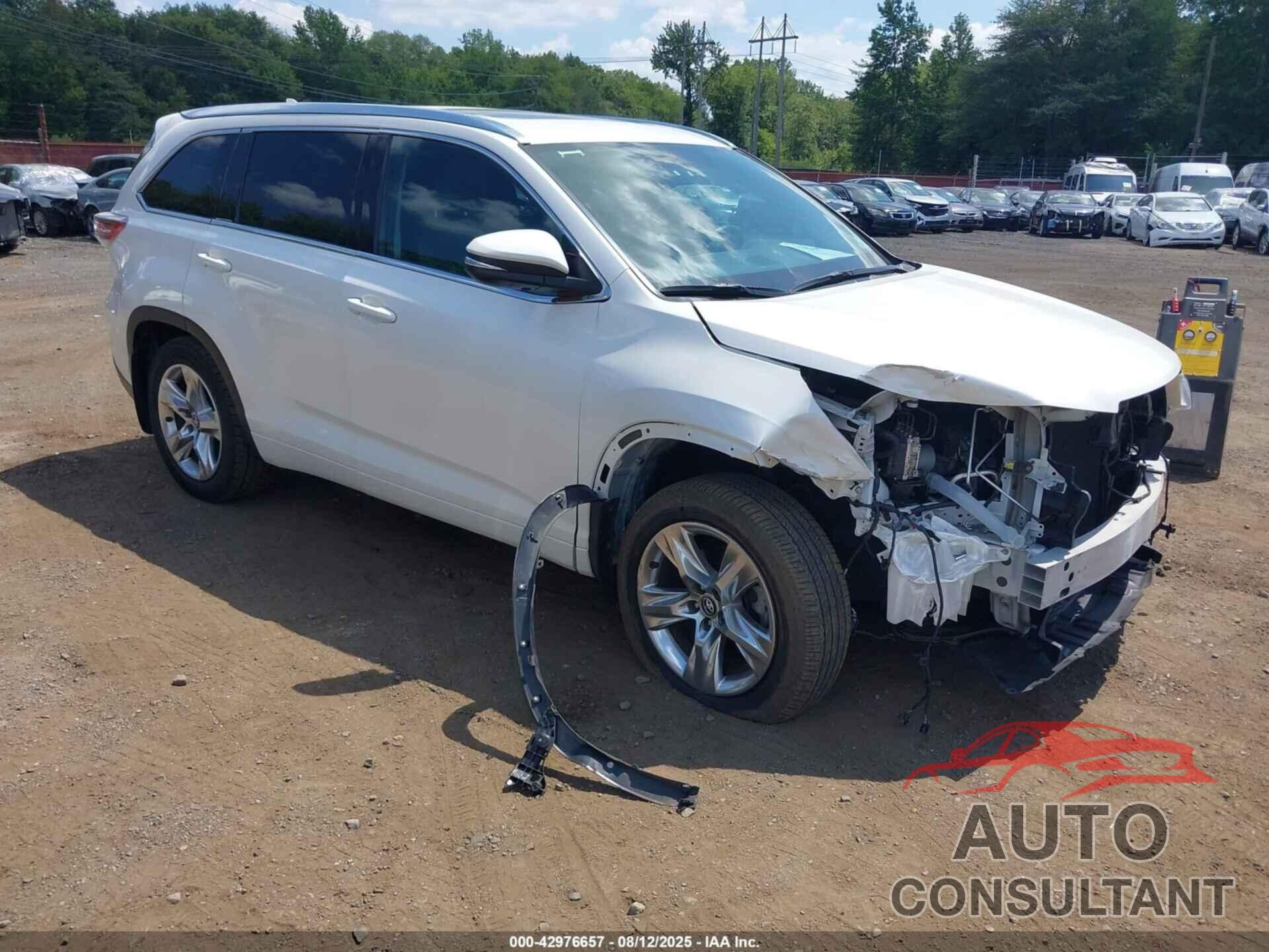TOYOTA HIGHLANDER 2016 - 5TDDKRFH4GS341521