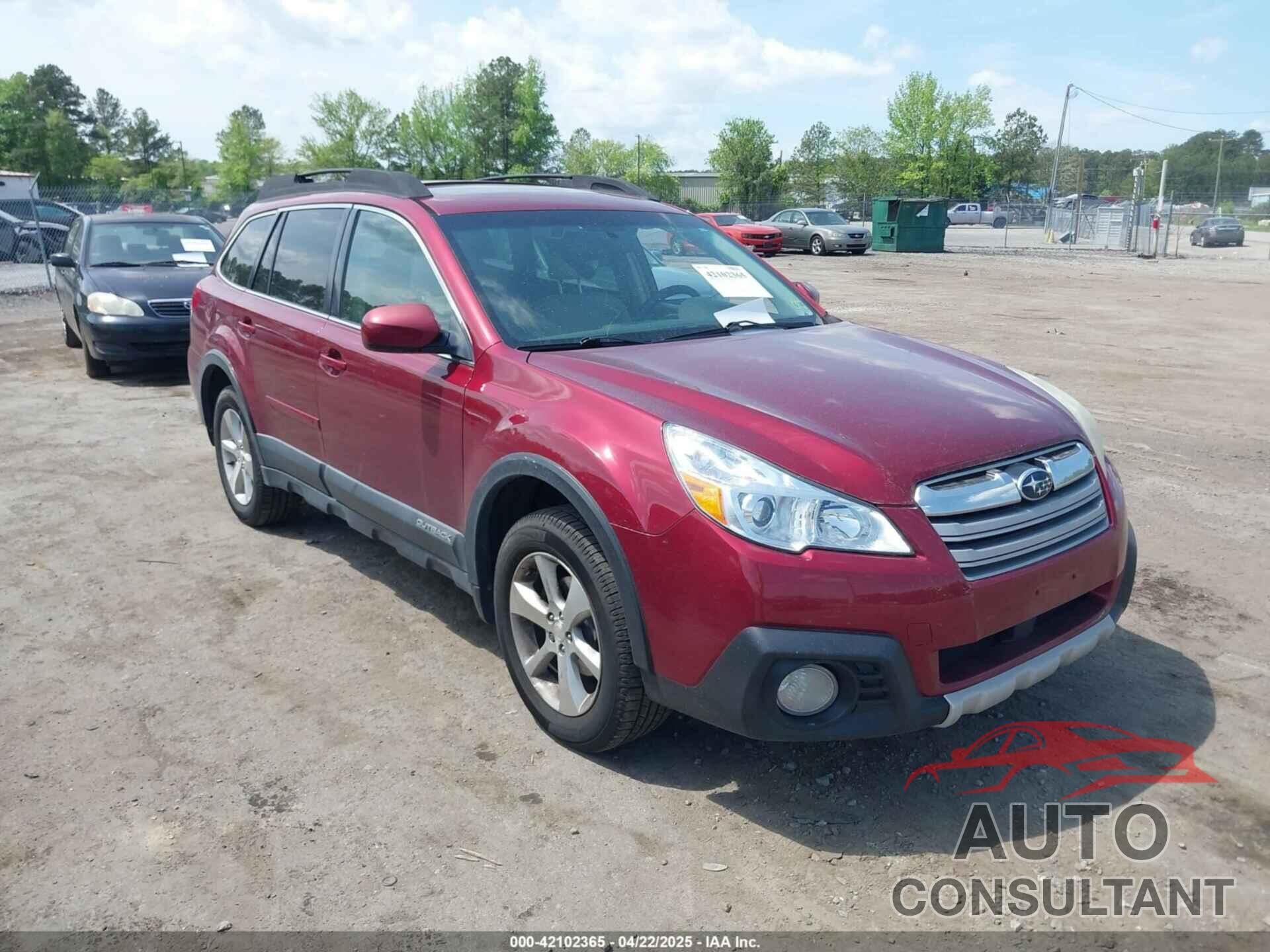 SUBARU OUTBACK 2014 - 4S4BRCNC7E3311039