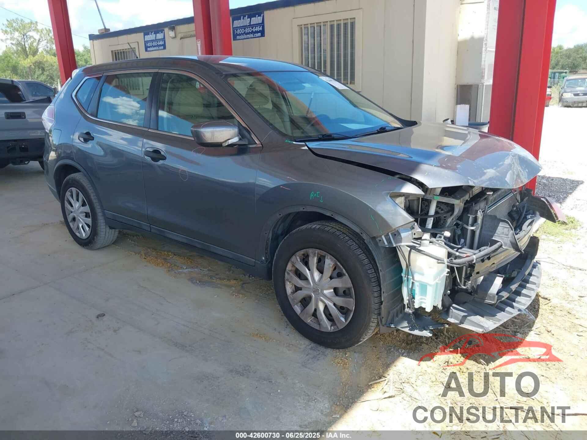 NISSAN ROGUE 2016 - 5N1AT2MT9GC753302