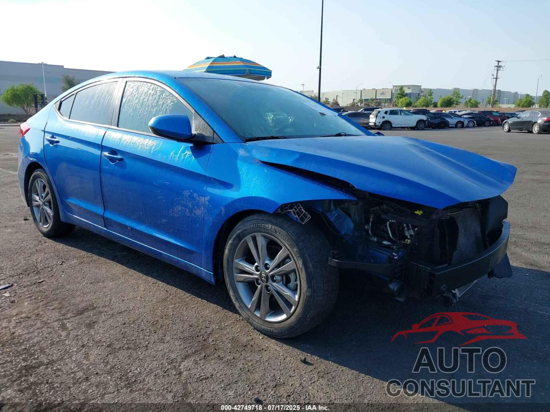 HYUNDAI ELANTRA 2017 - KMHD84LF9HU282284