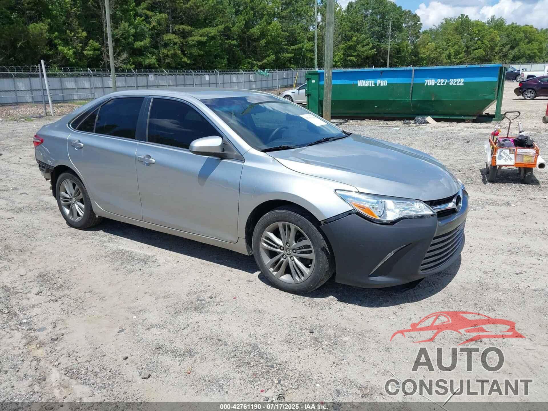 TOYOTA CAMRY 2015 - 4T1BF1FK3FU033755