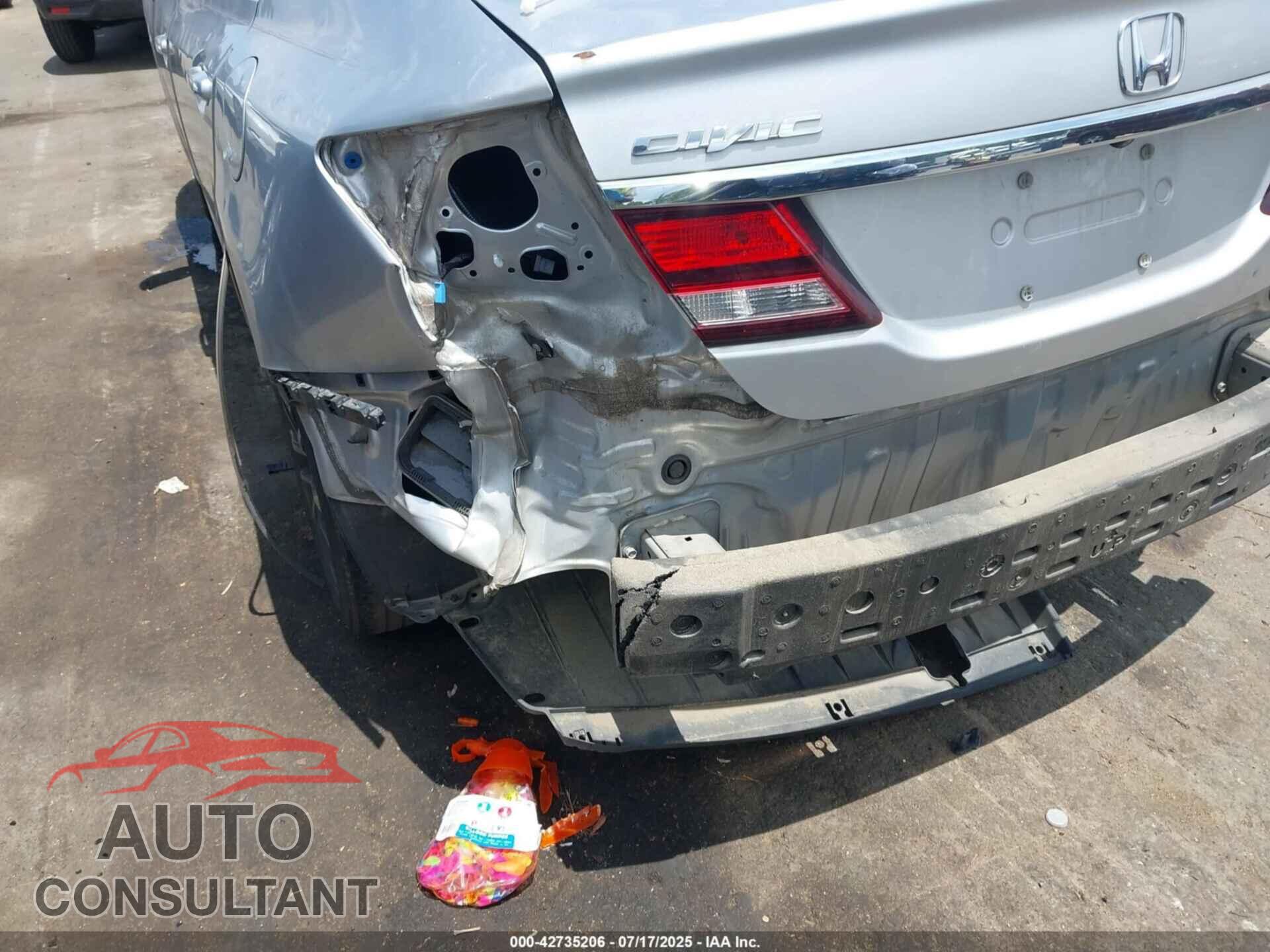HONDA CIVIC 2013 - 19XFB2F94DE089803