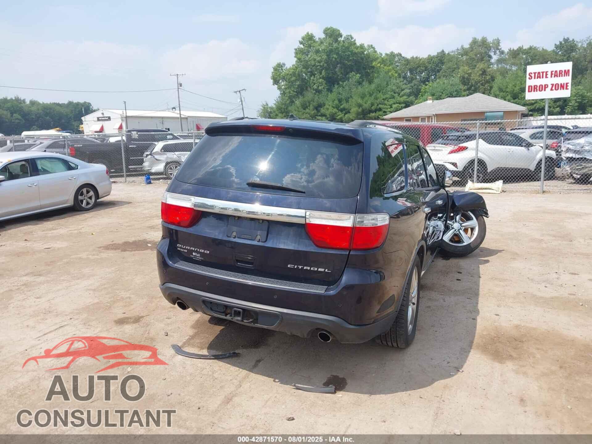 DODGE DURANGO 2011 - 1D4SE5GT3BC688782