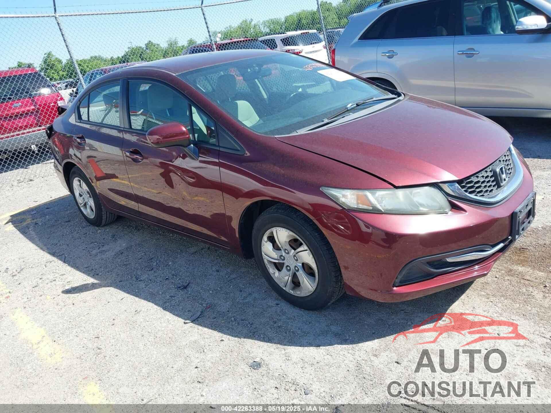 HONDA CIVIC 2014 - 19XFB2F53EE061313