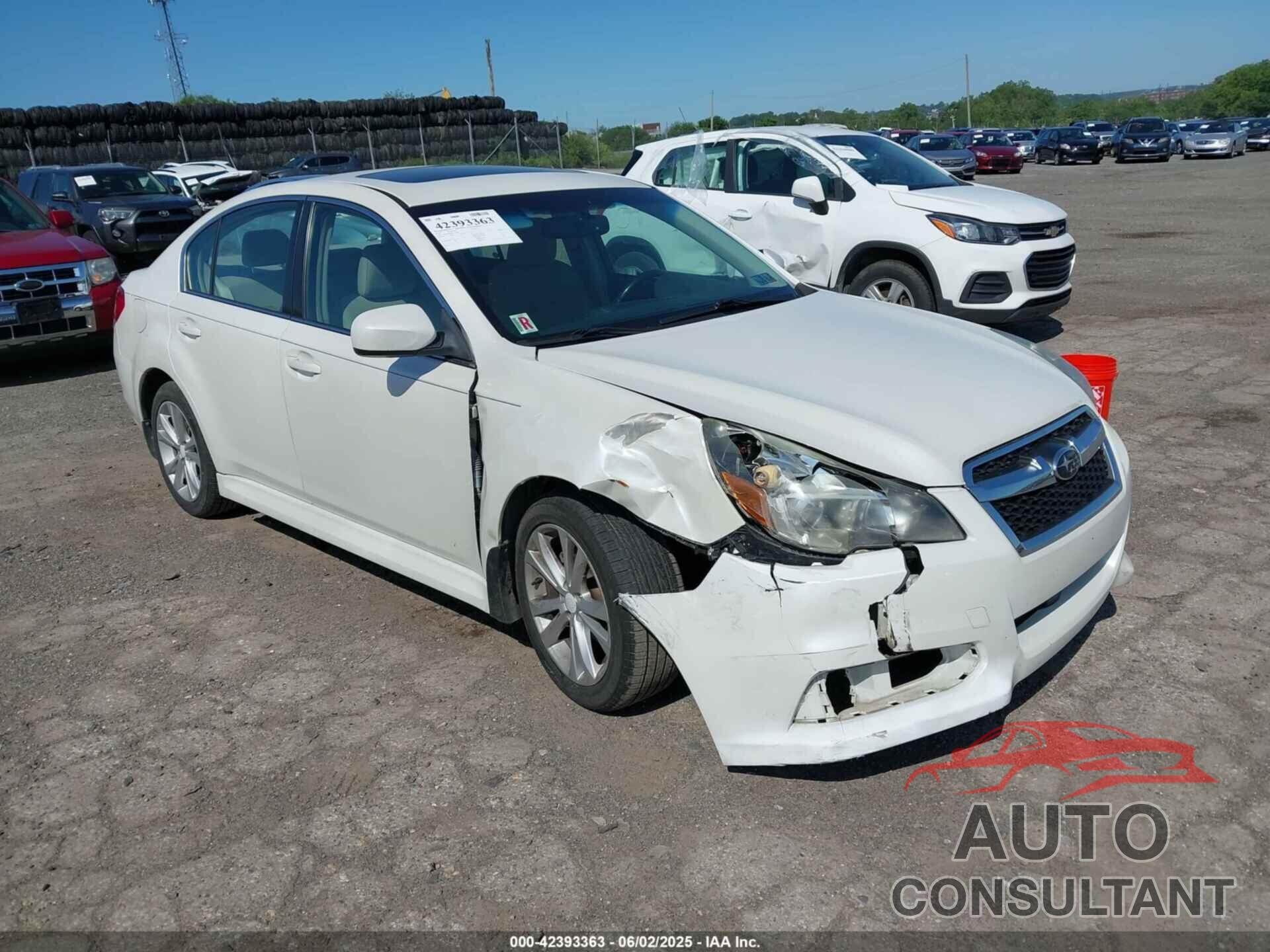 SUBARU LEGACY 2014 - 4S3BMBD68E3033499