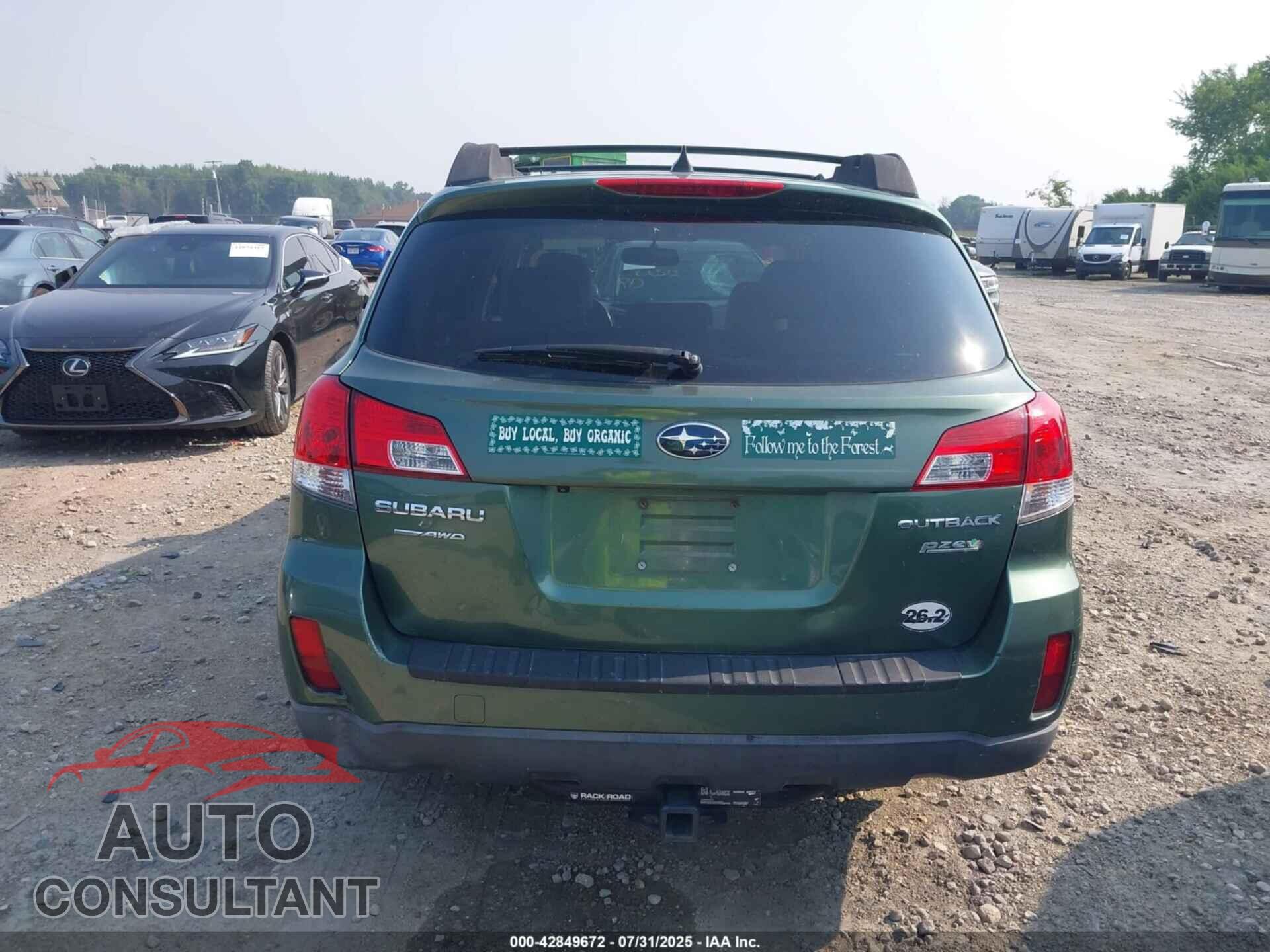 SUBARU OUTBACK 2013 - 4S4BRBLC8D3204478
